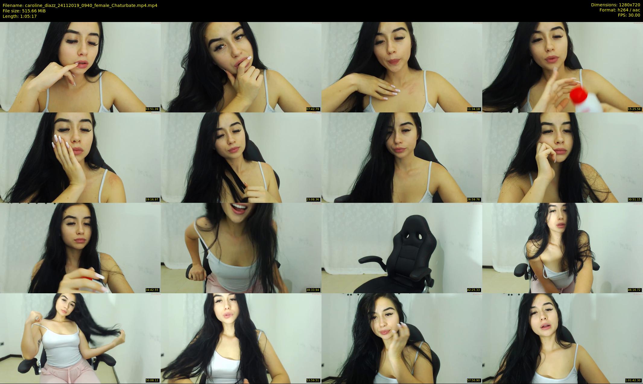 caroline_diazz — 66 minute Chaturbate female cam show recording, 720p, Nov 24, 2019