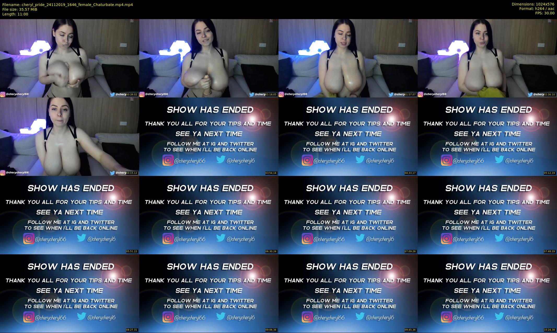 cheryl_pride — 11 minute Chaturbate female cam show recording, 480p, Nov 24, 2019