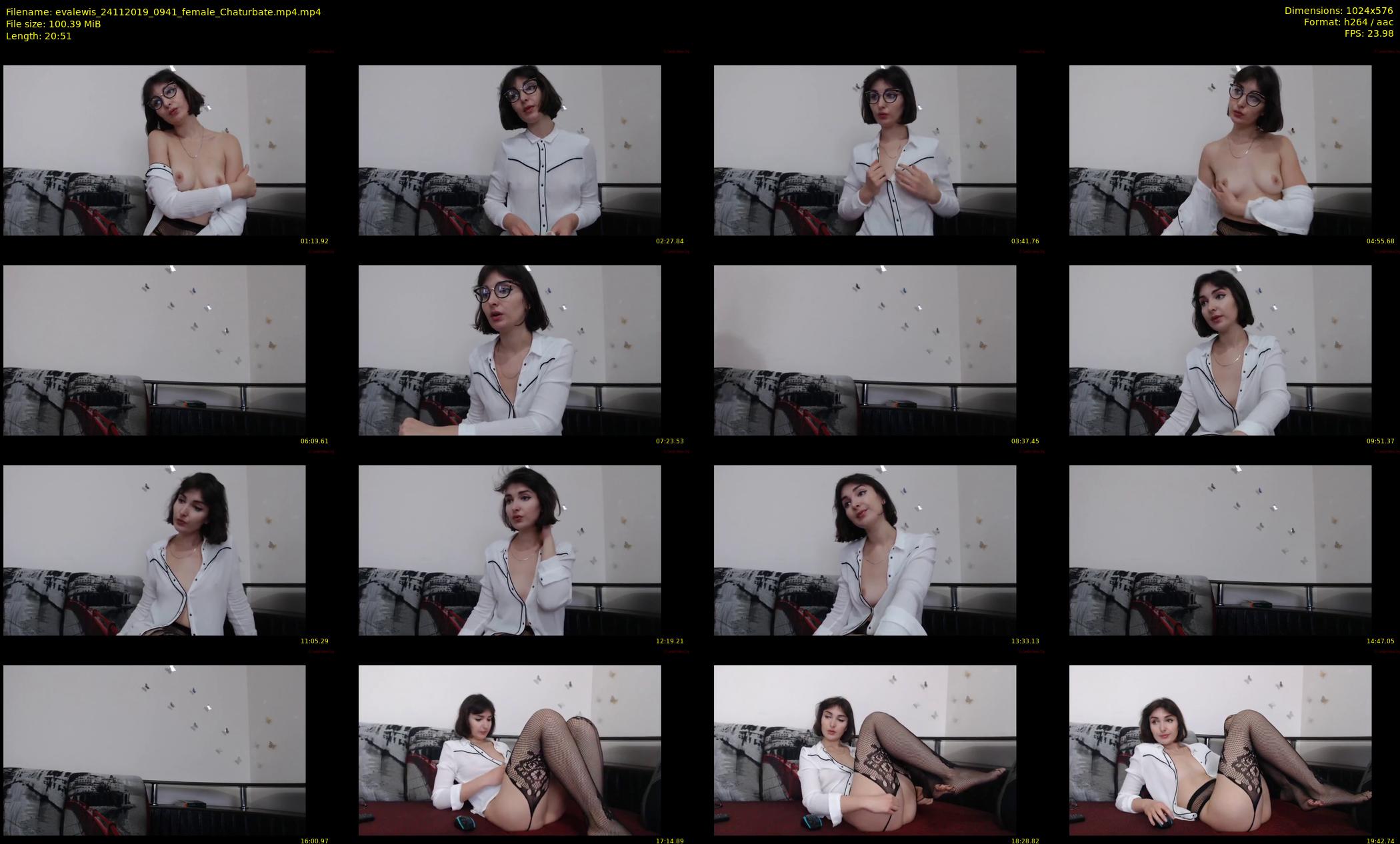 evalewis — 21 minute Chaturbate female cam show recording, 480p, Nov 24, 2019