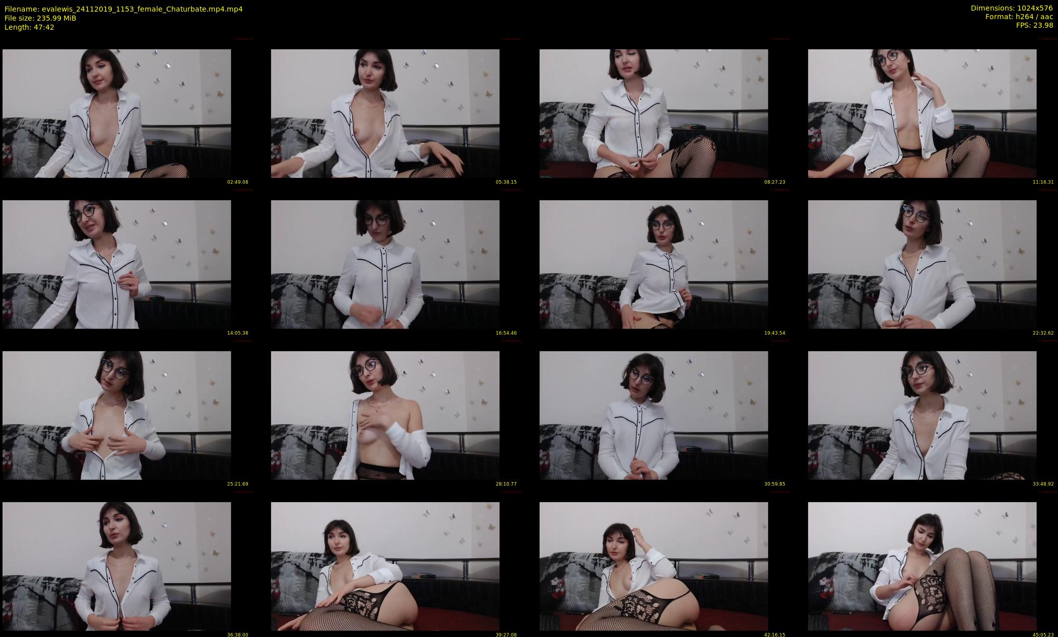 evalewis — 48 minute Chaturbate female cam show recording, 480p, Nov 24, 2019