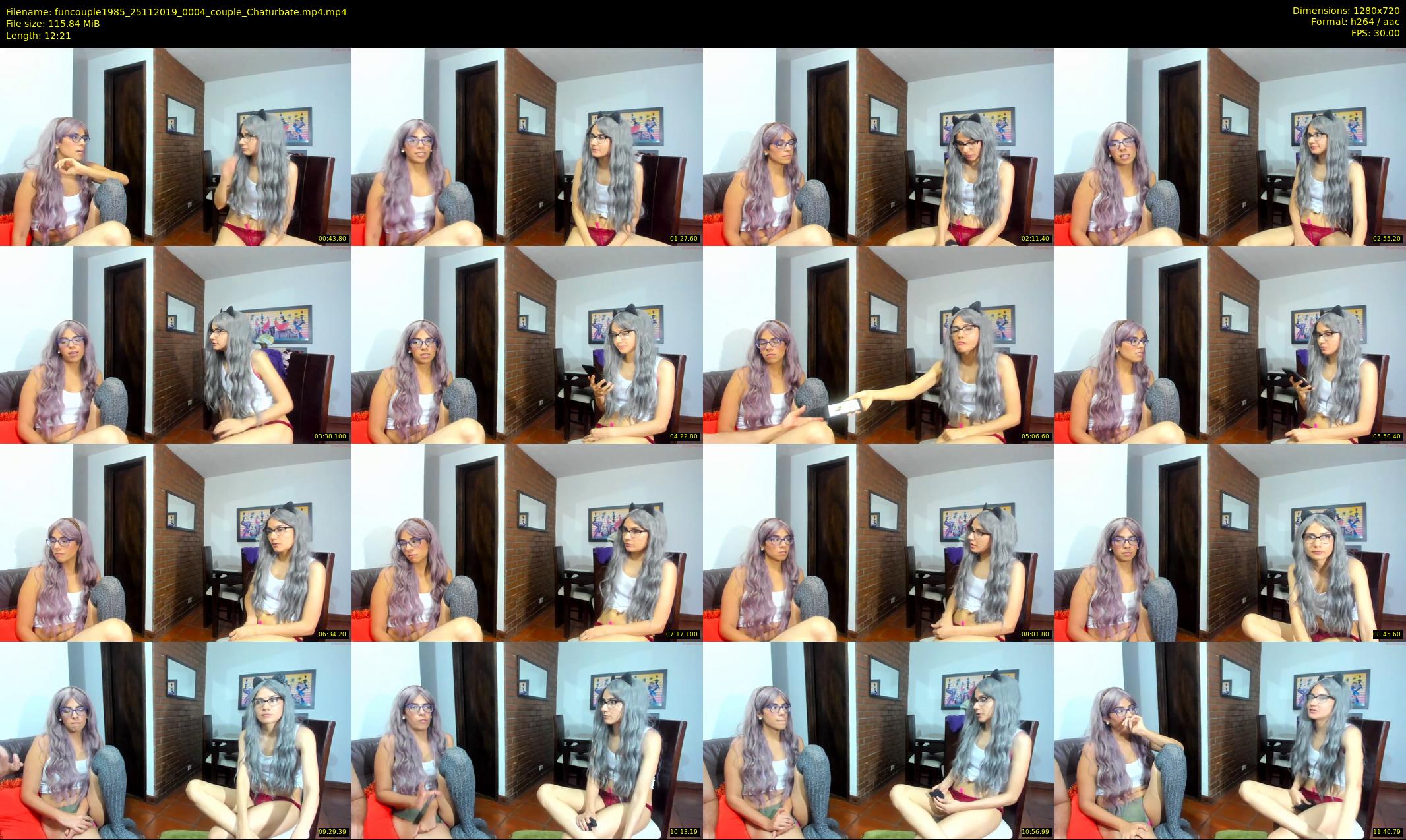 funcouple1985 — 13 minute Chaturbate couple cam show recording, 720p, Nov 25, 2019