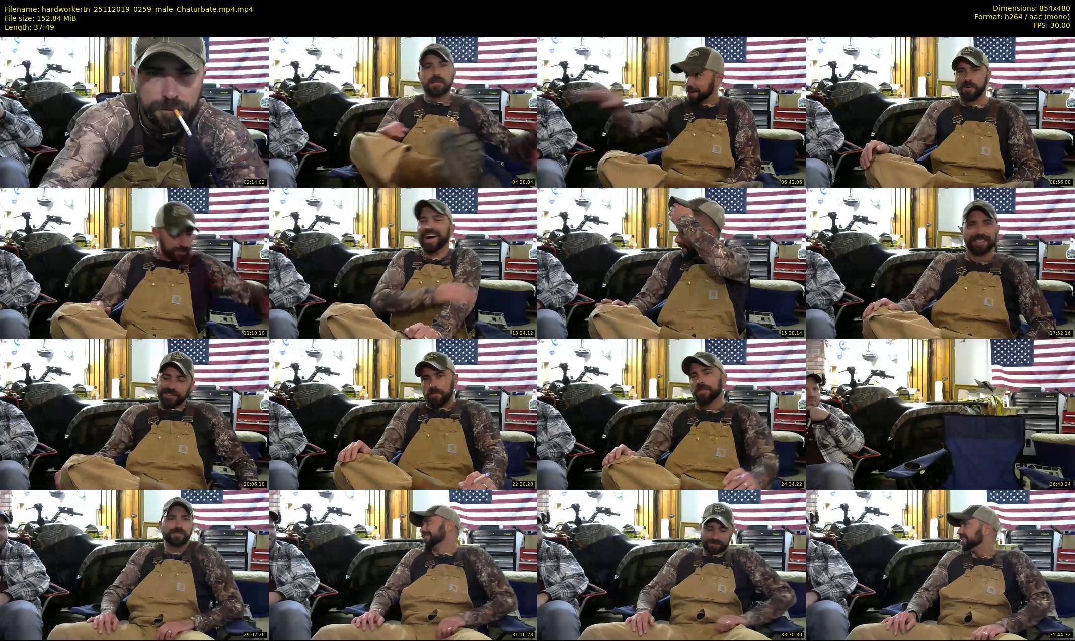 hardworkertn — 38 minute Chaturbate male cam show recording, 480p, Nov 25, 2019