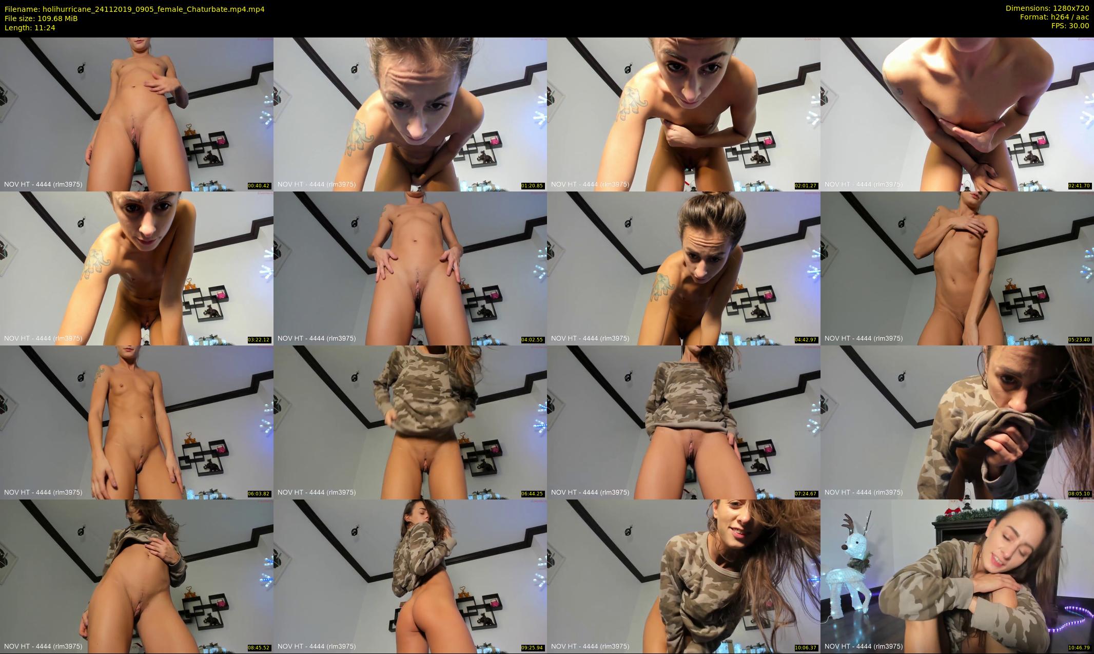 holihurricane — 12 minute Chaturbate female cam show recording, 720p, Nov 24, 2019