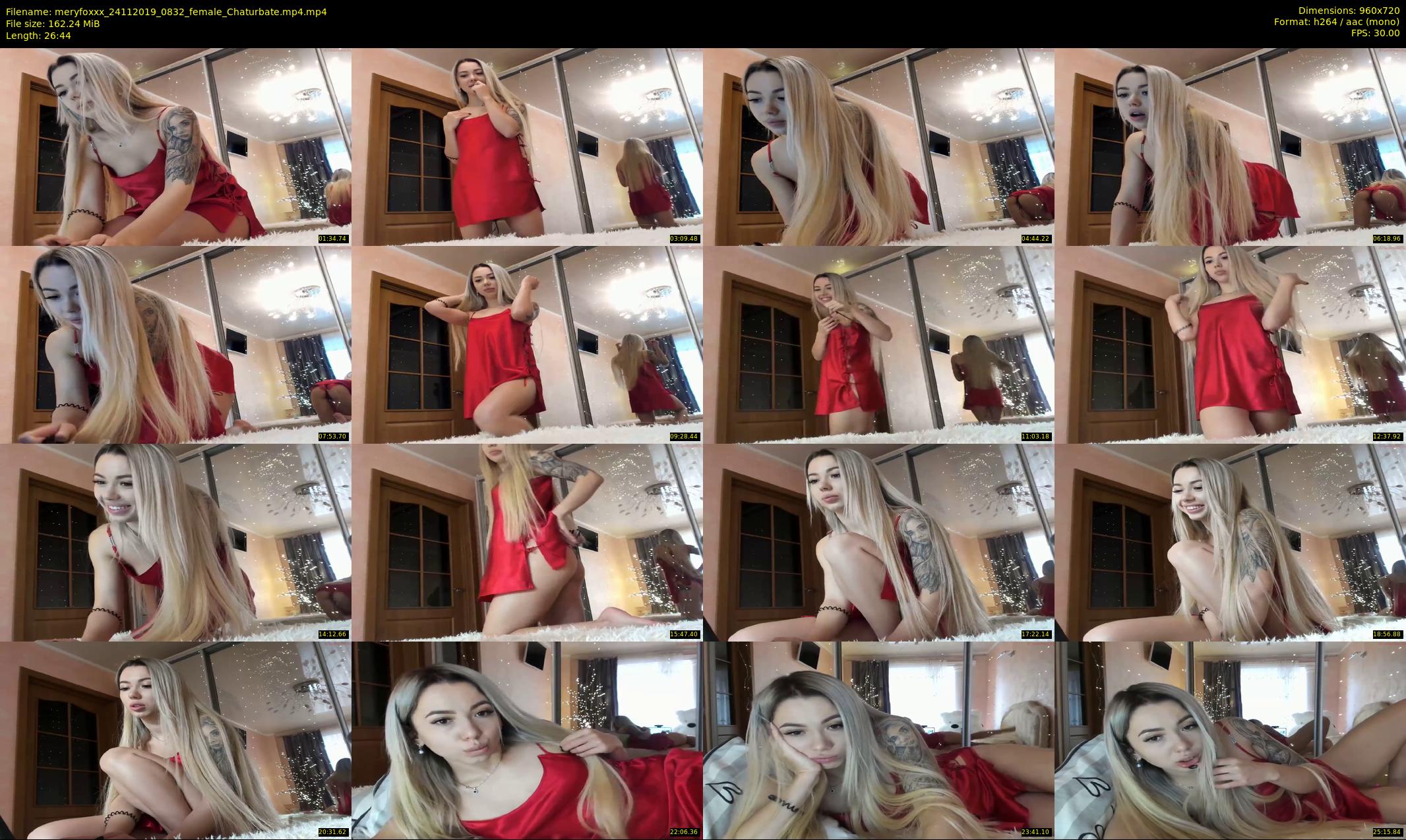 meryfoxxx — 27 minute Chaturbate female cam show recording, 720p, Nov 24, 2019