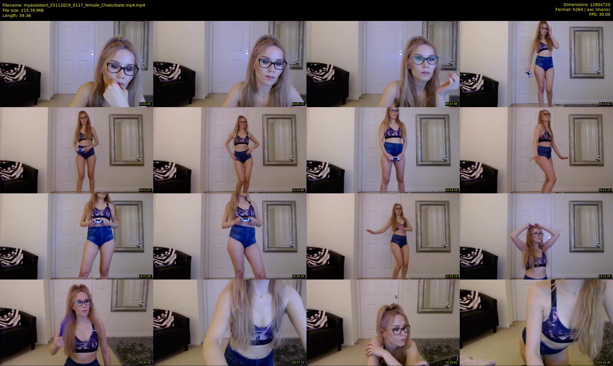 myassistant — 35 minute Chaturbate female cam show recording, 720p, Nov 25, 2019