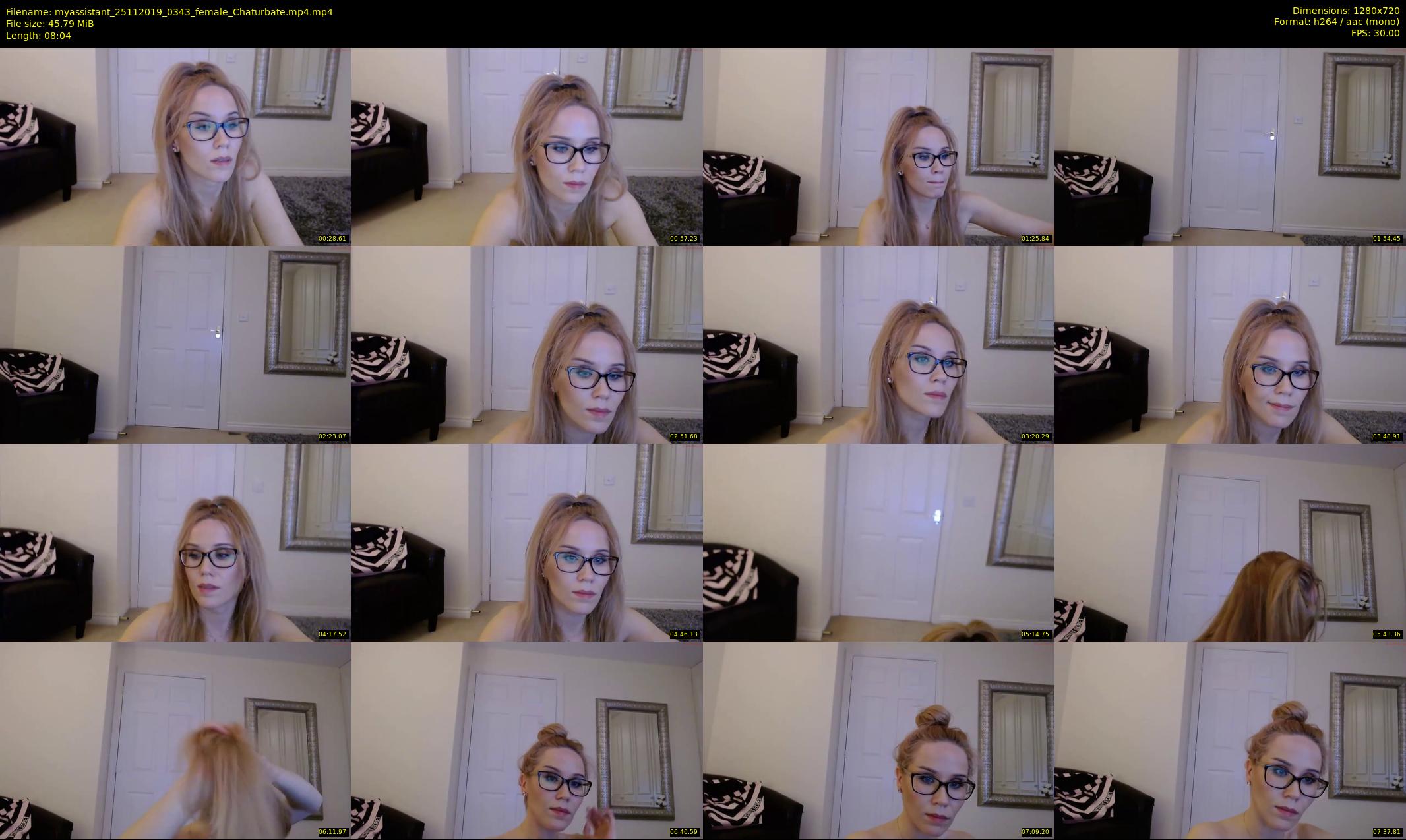 myassistant — 9 minute Chaturbate female cam show recording, 720p, Nov 25, 2019