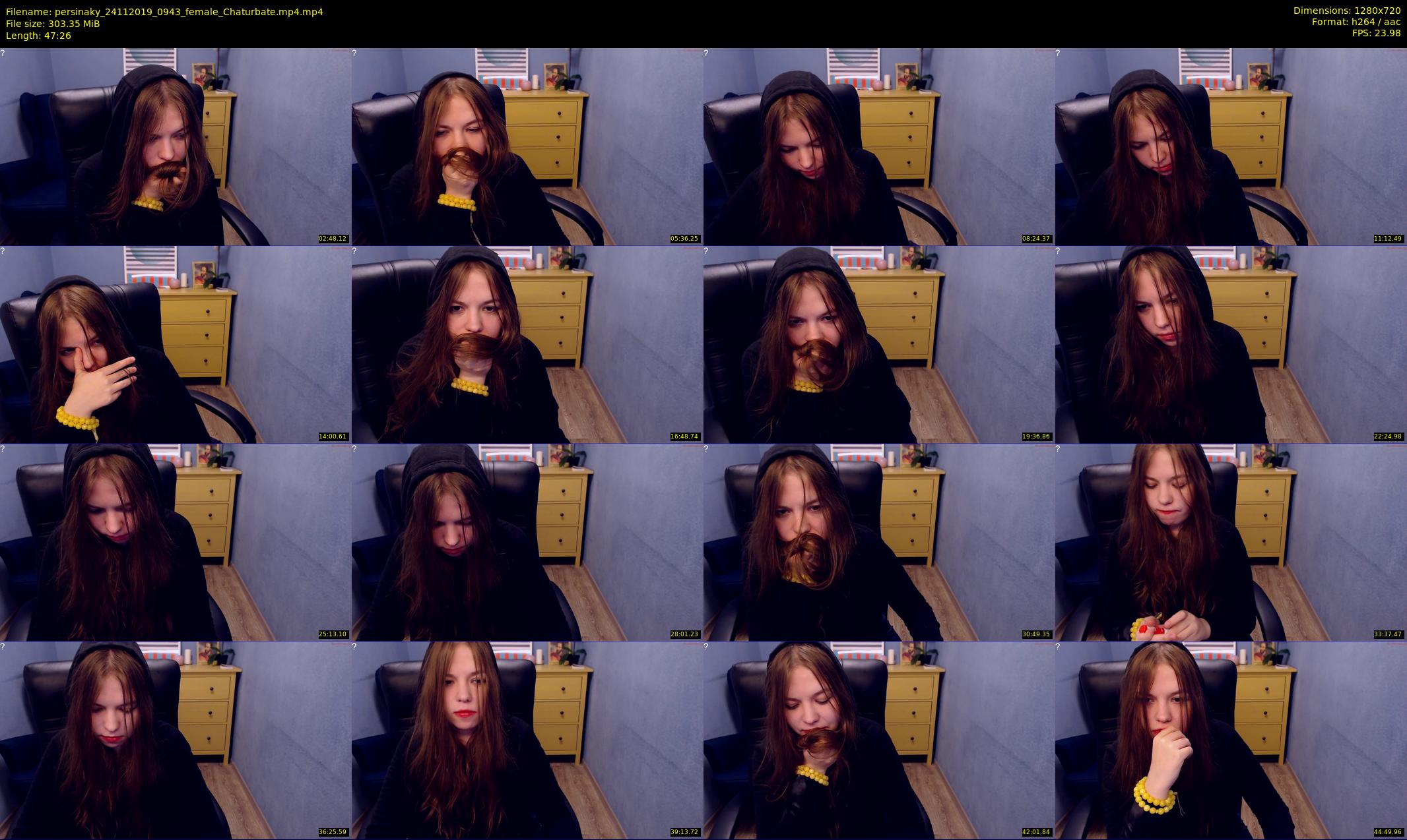 persinaky — 48 minute Chaturbate female cam show recording, 720p, Nov 24, 2019
