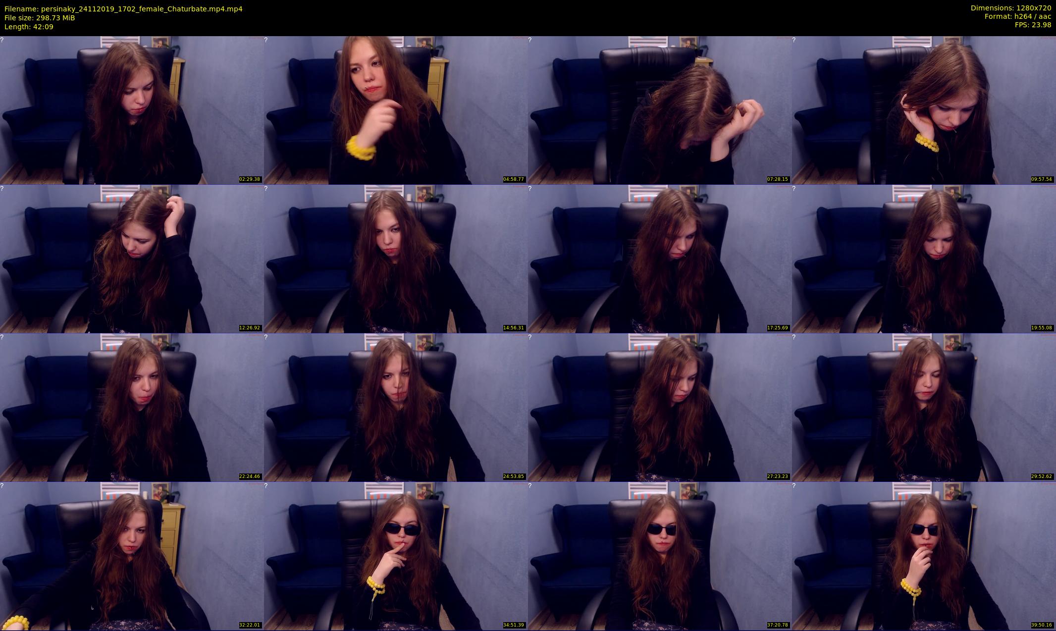persinaky — 43 minute Chaturbate female cam show recording, 720p, Nov 24, 2019