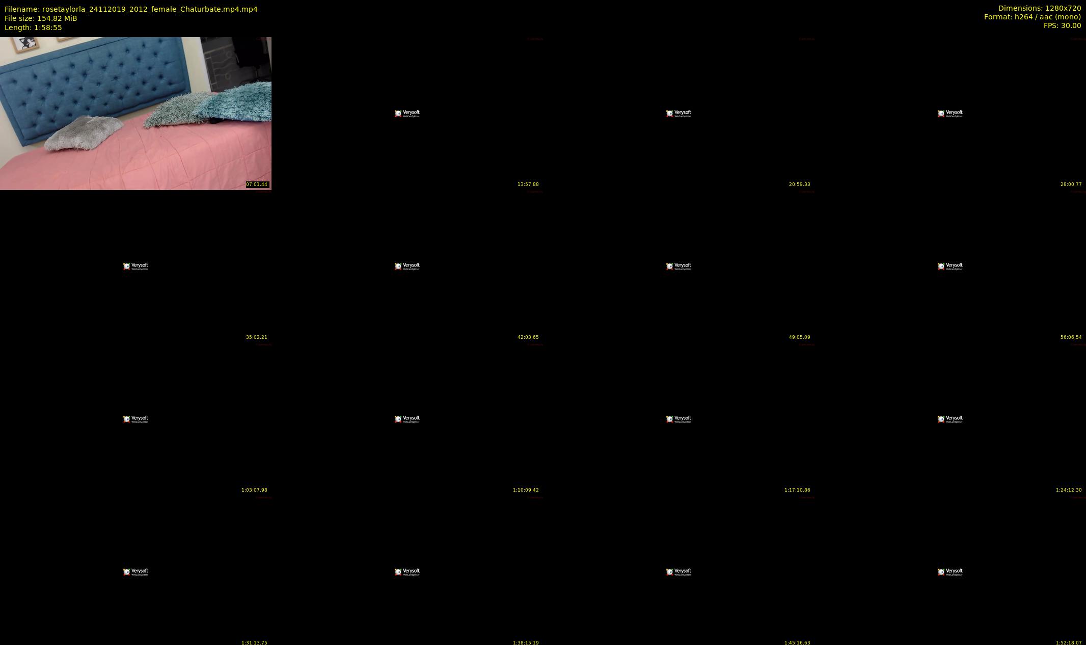 rosetaylorla — 119 minute Chaturbate female cam show recording, 720p, Nov 24, 2019
