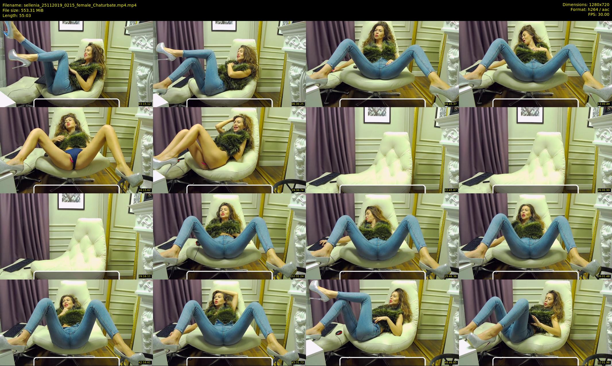 sellenia — 56 minute Chaturbate female cam show recording, 720p, Nov 25, 2019