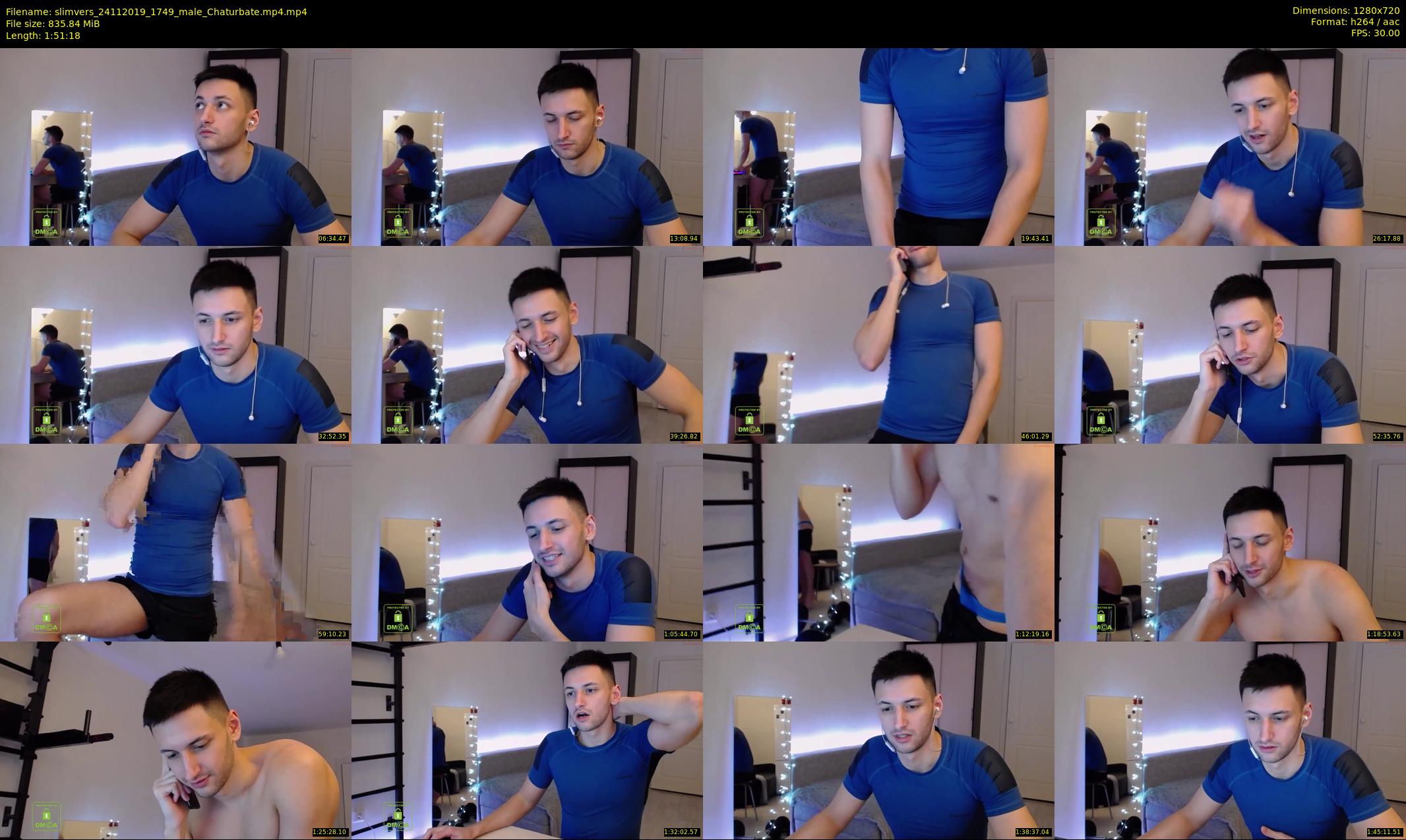 slimvers — 112 minute Chaturbate male cam show recording, 720p, Nov 24, 2019