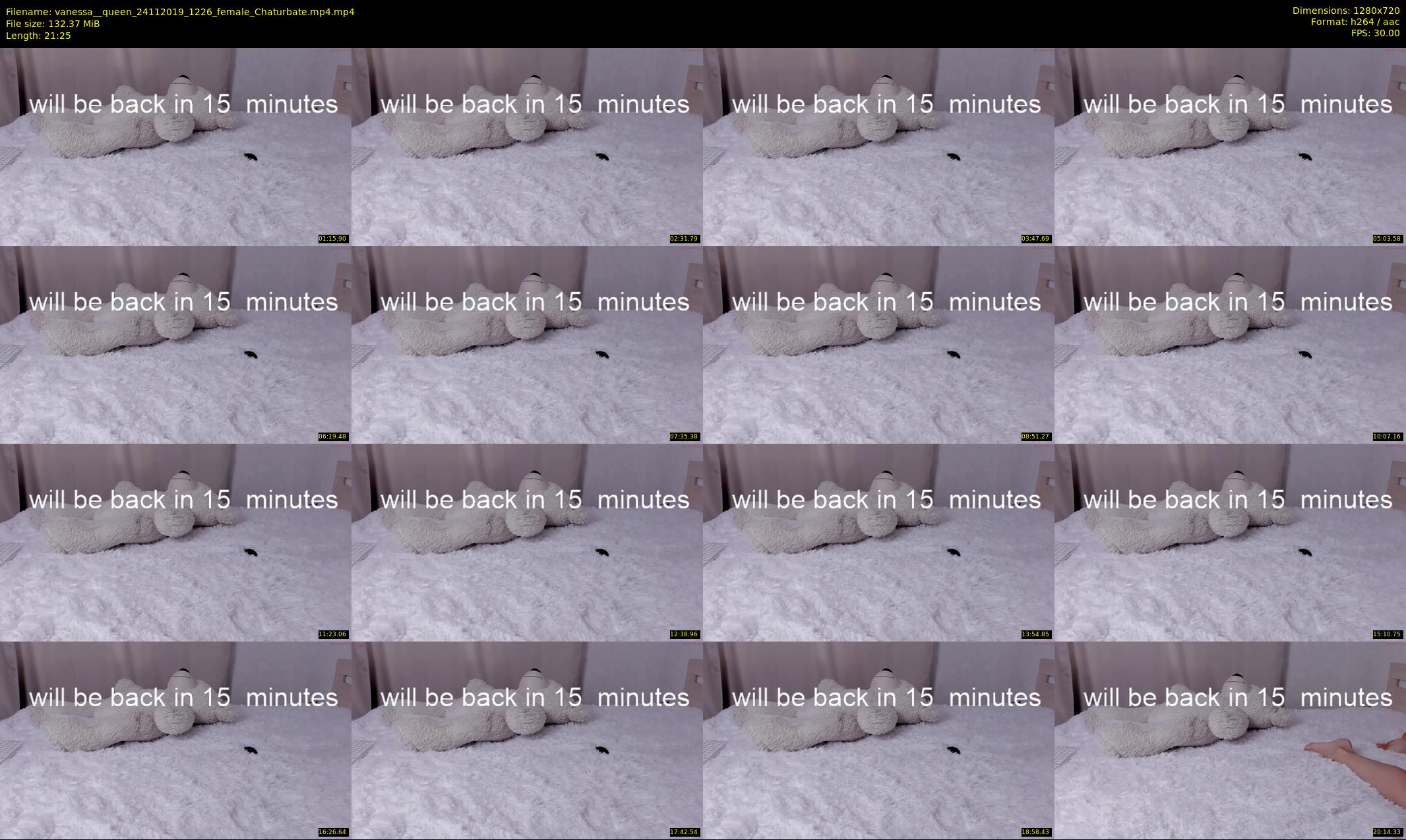 vanessa__queen — 22 minute Chaturbate female cam show recording, 720p, Nov 24, 2019