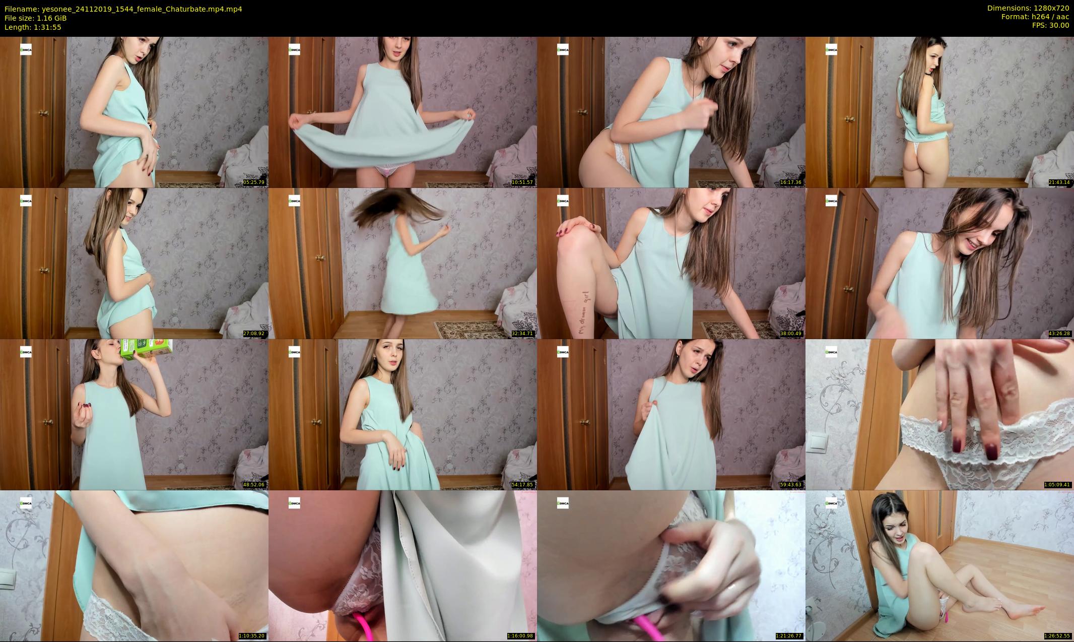 yesonee — 92 minute Chaturbate female cam show recording, 720p, Nov 24, 2019