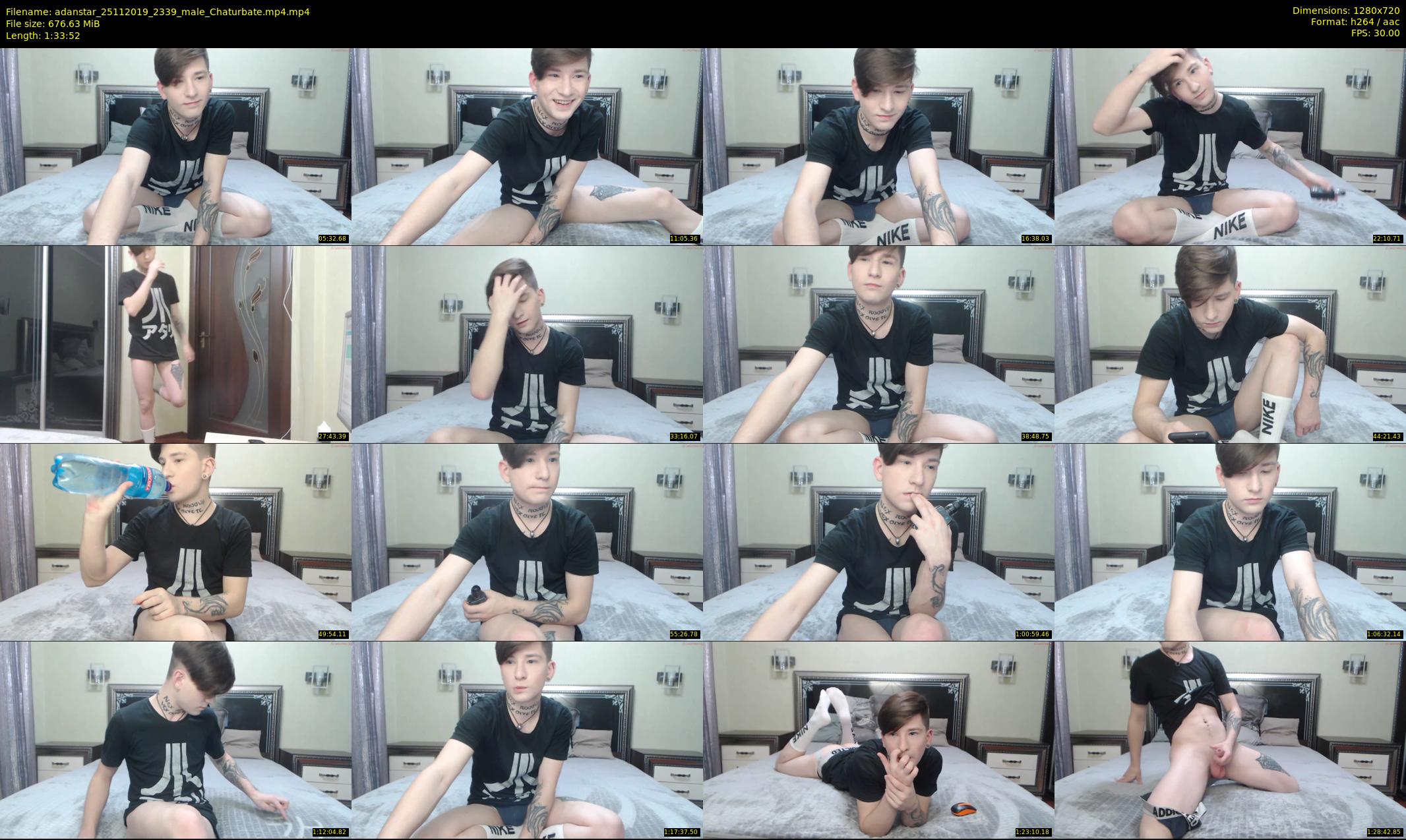 adanstar — 94 minute Chaturbate male cam show recording, 720p, Nov 25, 2019