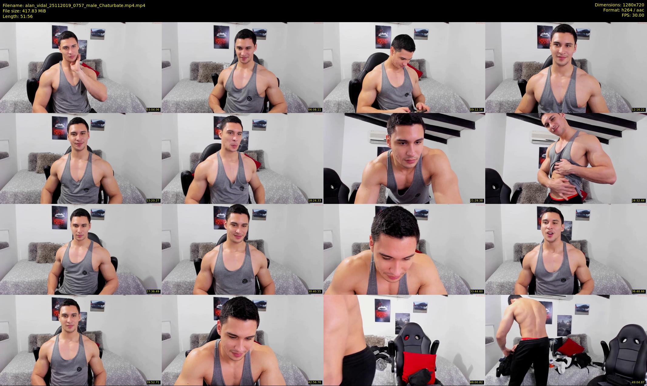 alan_vidal — 52 minute Chaturbate male cam show recording, 720p, Nov 25, 2019