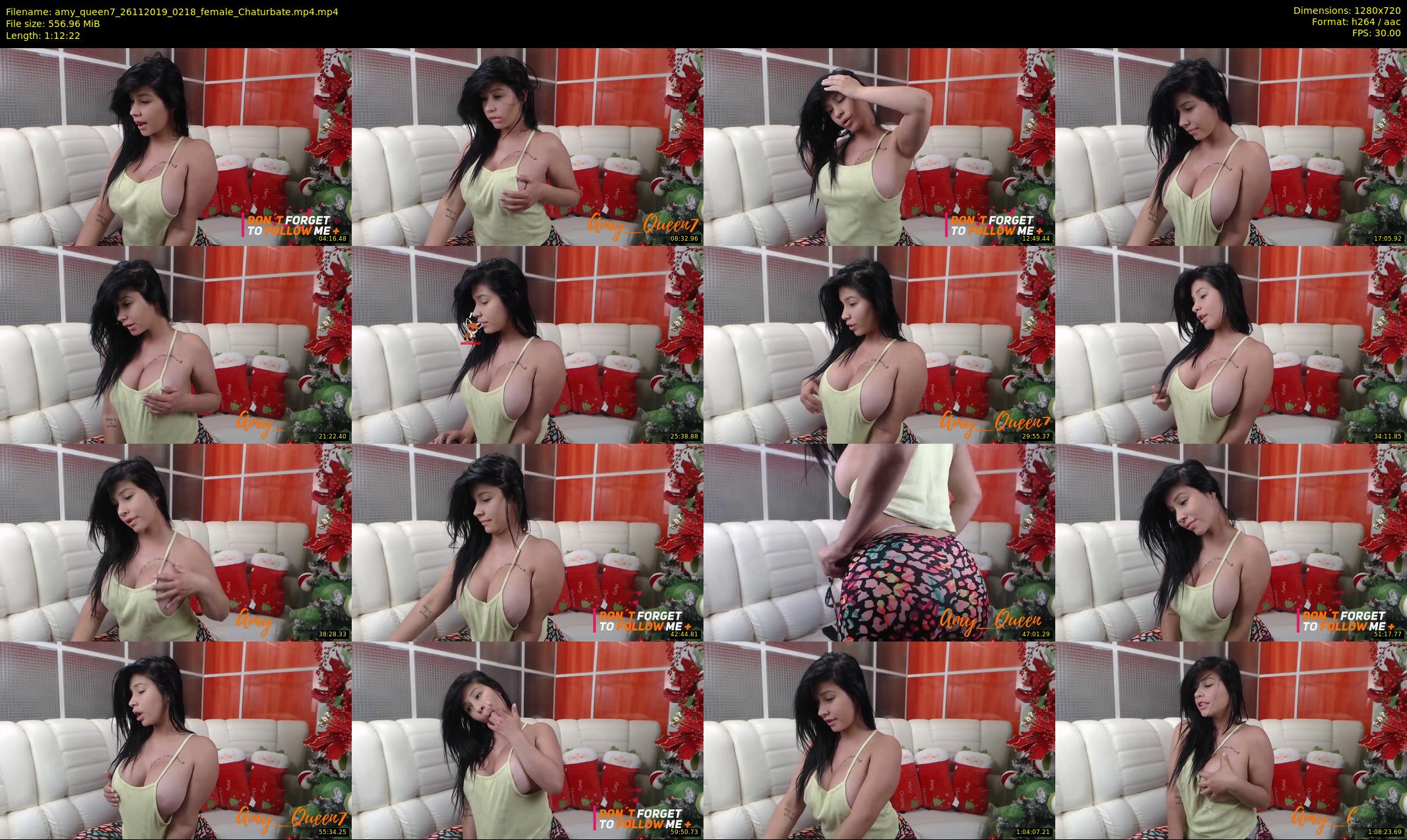 amy_queen7 — 73 minute Chaturbate female cam show recording, 720p, Nov 26, 2019