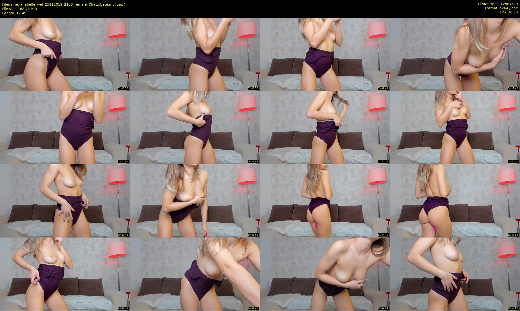 anabelle_wet — 18 minute Chaturbate female cam show recording, 720p, Nov 25, 2019