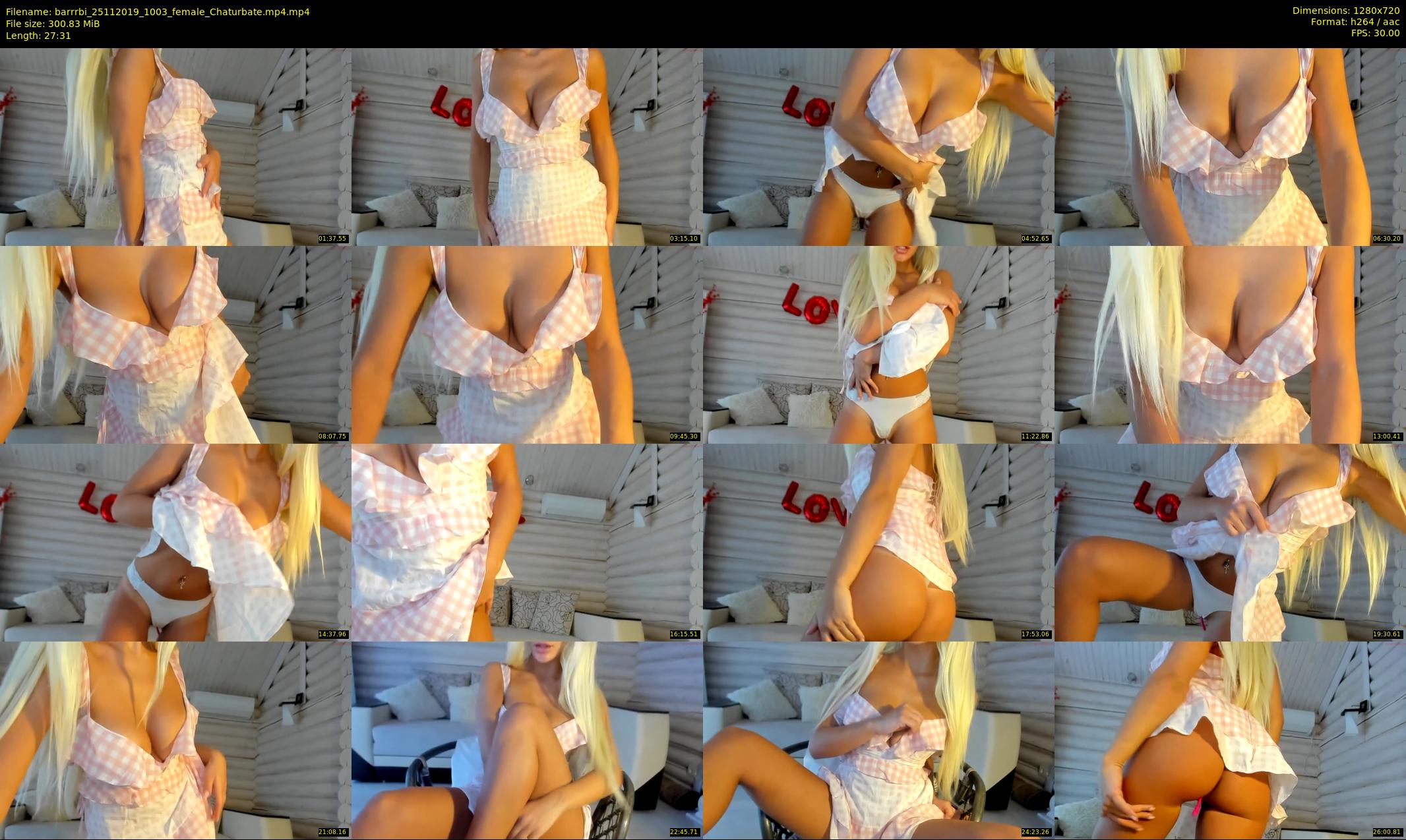 barrrbi — 28 minute Chaturbate female cam show recording, 720p, Nov 25, 2019