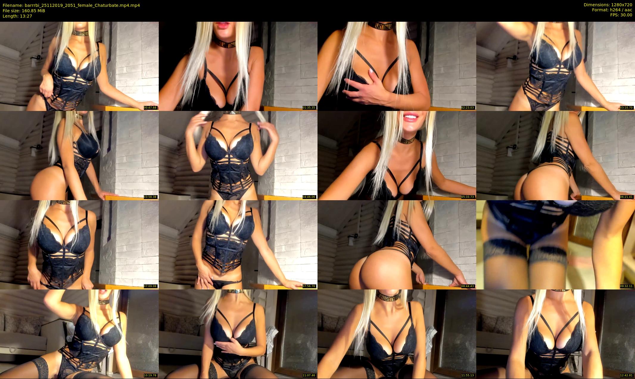 barrrbi — 14 minute Chaturbate female cam show recording, 720p, Nov 25, 2019