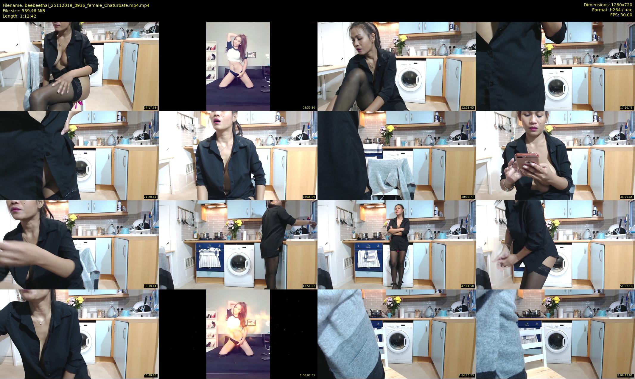 beebeethai — 73 minute Chaturbate female cam show recording, 720p, Nov 25, 2019