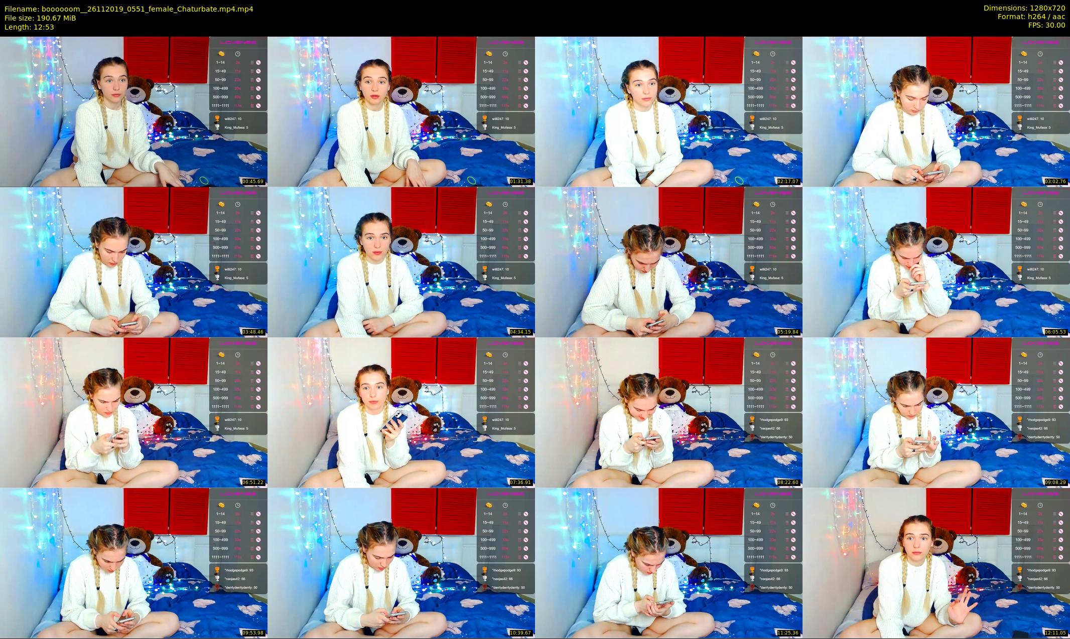 boooooom_ — 13 minute Chaturbate female cam show recording, 720p, Nov 26, 2019