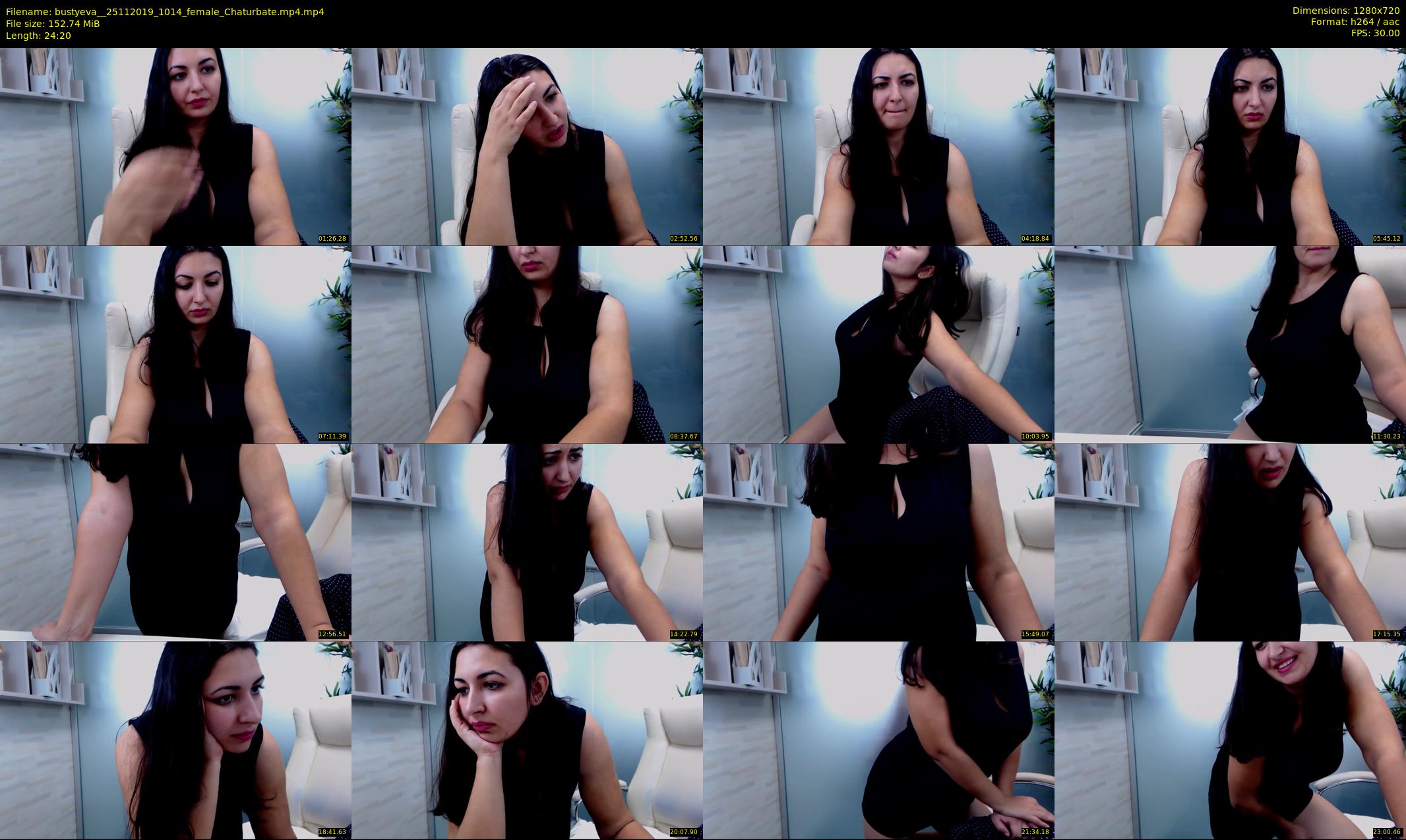 bustyeva_ — 25 minute Chaturbate female cam show recording, 720p, Nov 25, 2019