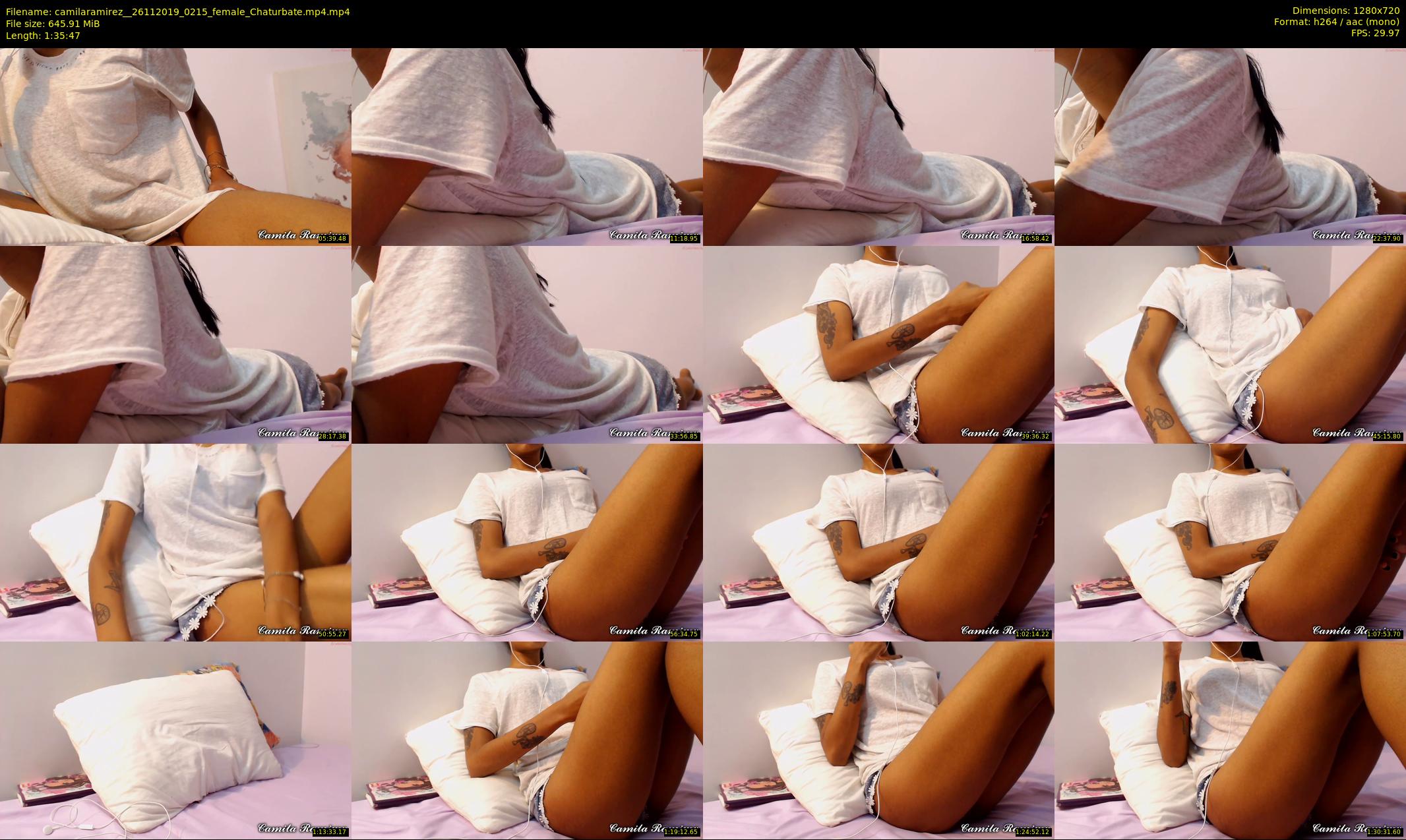 camilaramirez_ — 96 minute Chaturbate female cam show recording, 720p, Nov 26, 2019