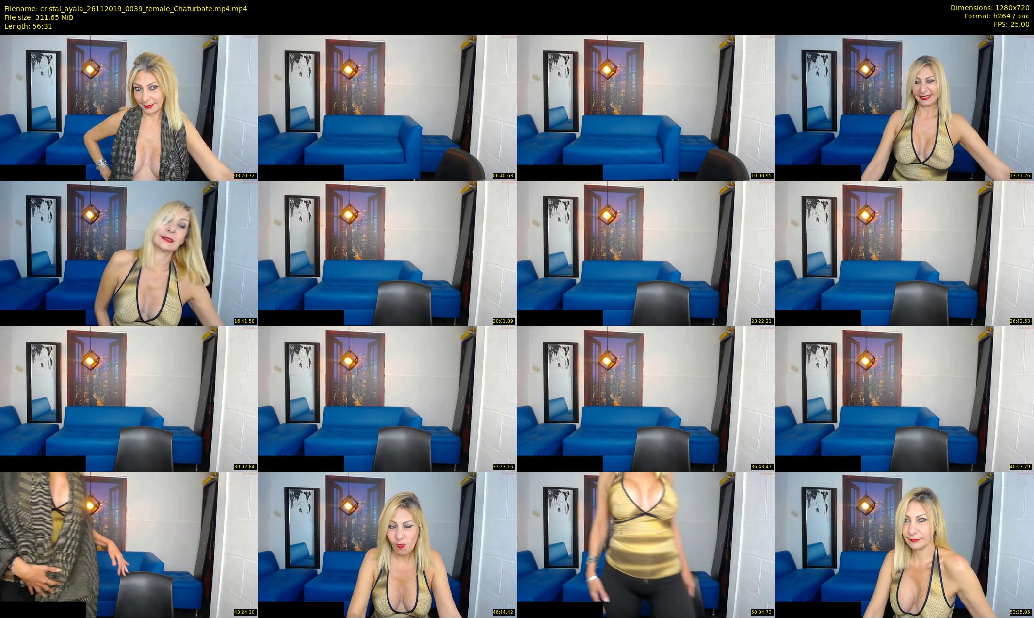 cristal_ayala — 57 minute Chaturbate female cam show recording, 720p, Nov 26, 2019