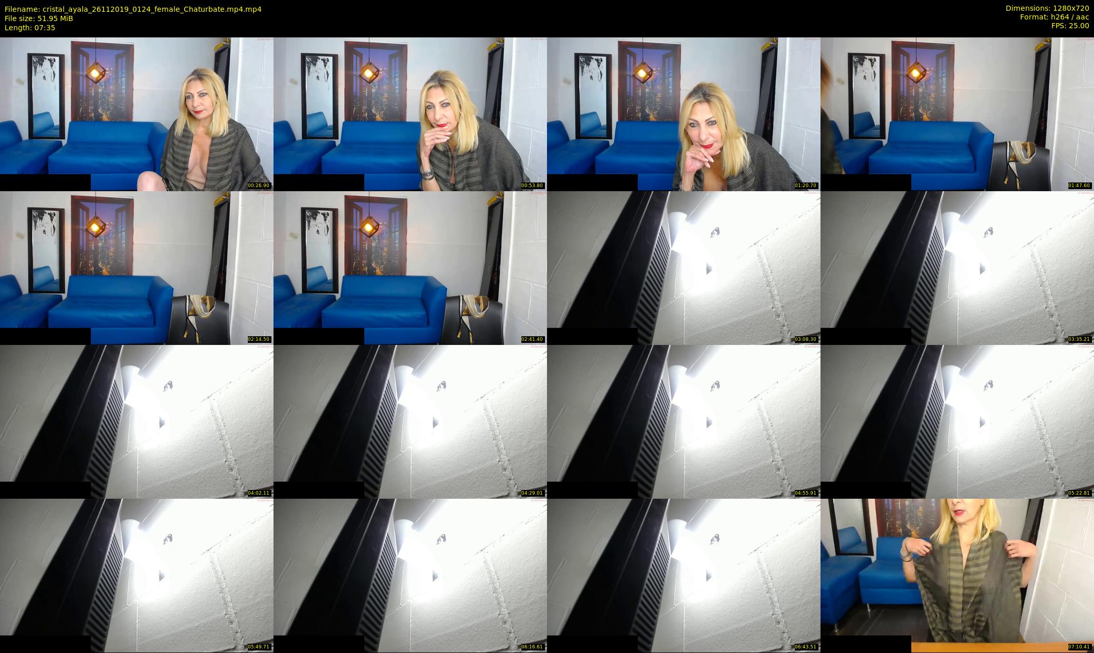 cristal_ayala — 8 minute Chaturbate female cam show recording, 720p, Nov 26, 2019