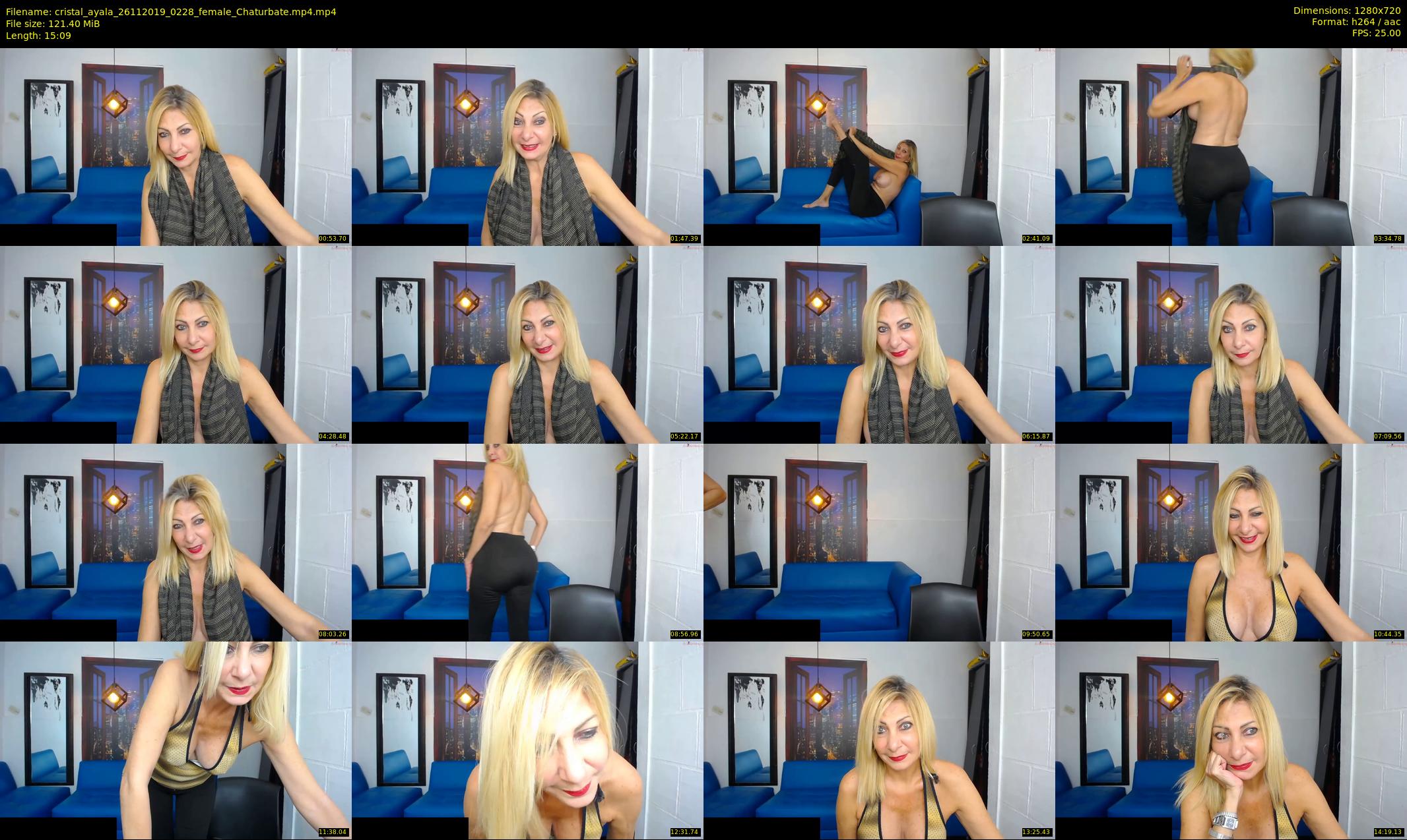 cristal_ayala — 16 minute Chaturbate female cam show recording, 720p, Nov 26, 2019