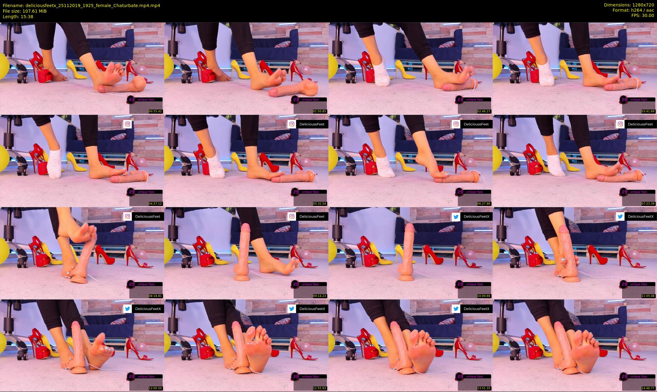 deliciousfeetx — 16 minute Chaturbate female cam show recording, 720p, Nov 25, 2019