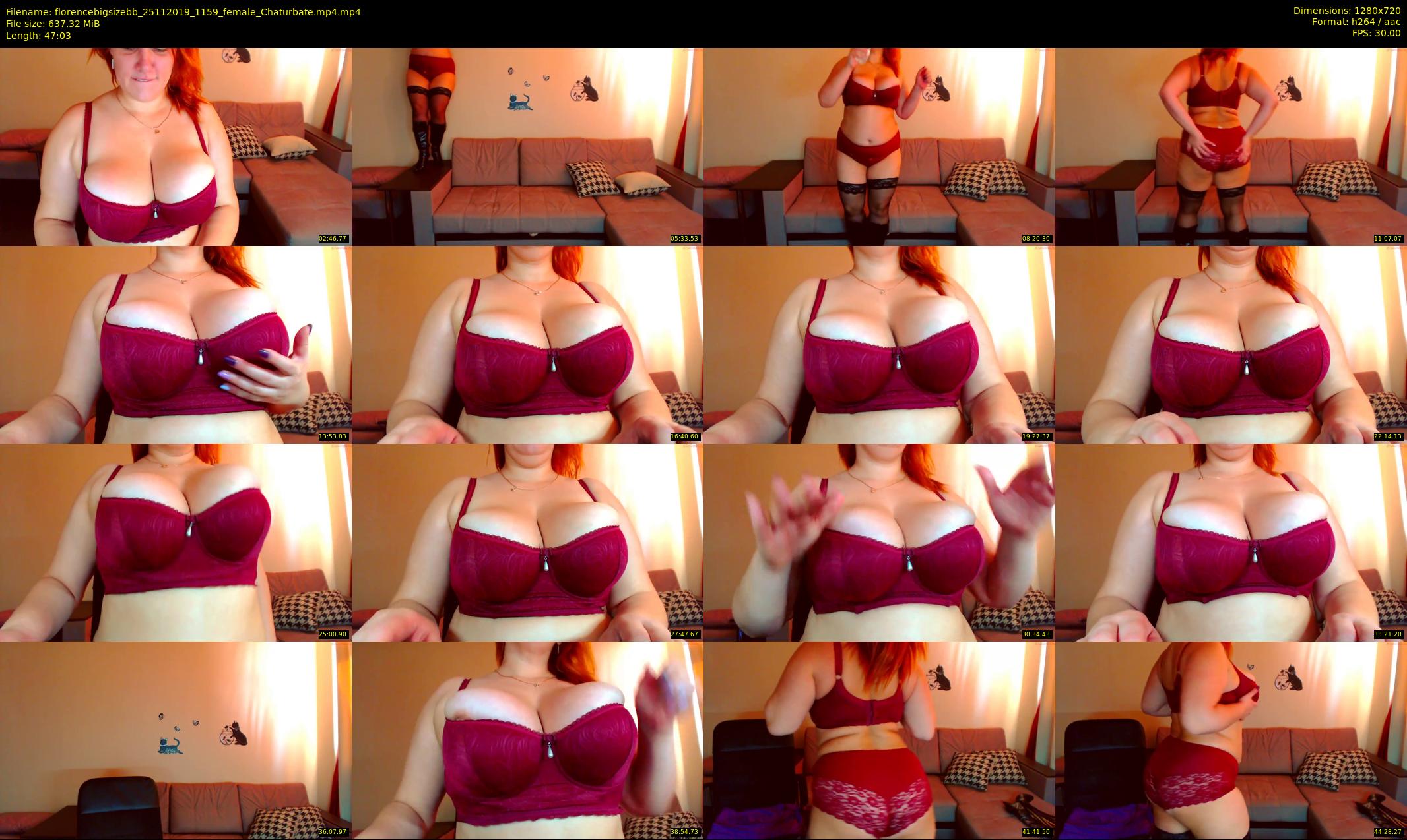 florencebigsizebb — 48 minute Chaturbate female cam show recording, 720p, Nov 25, 2019