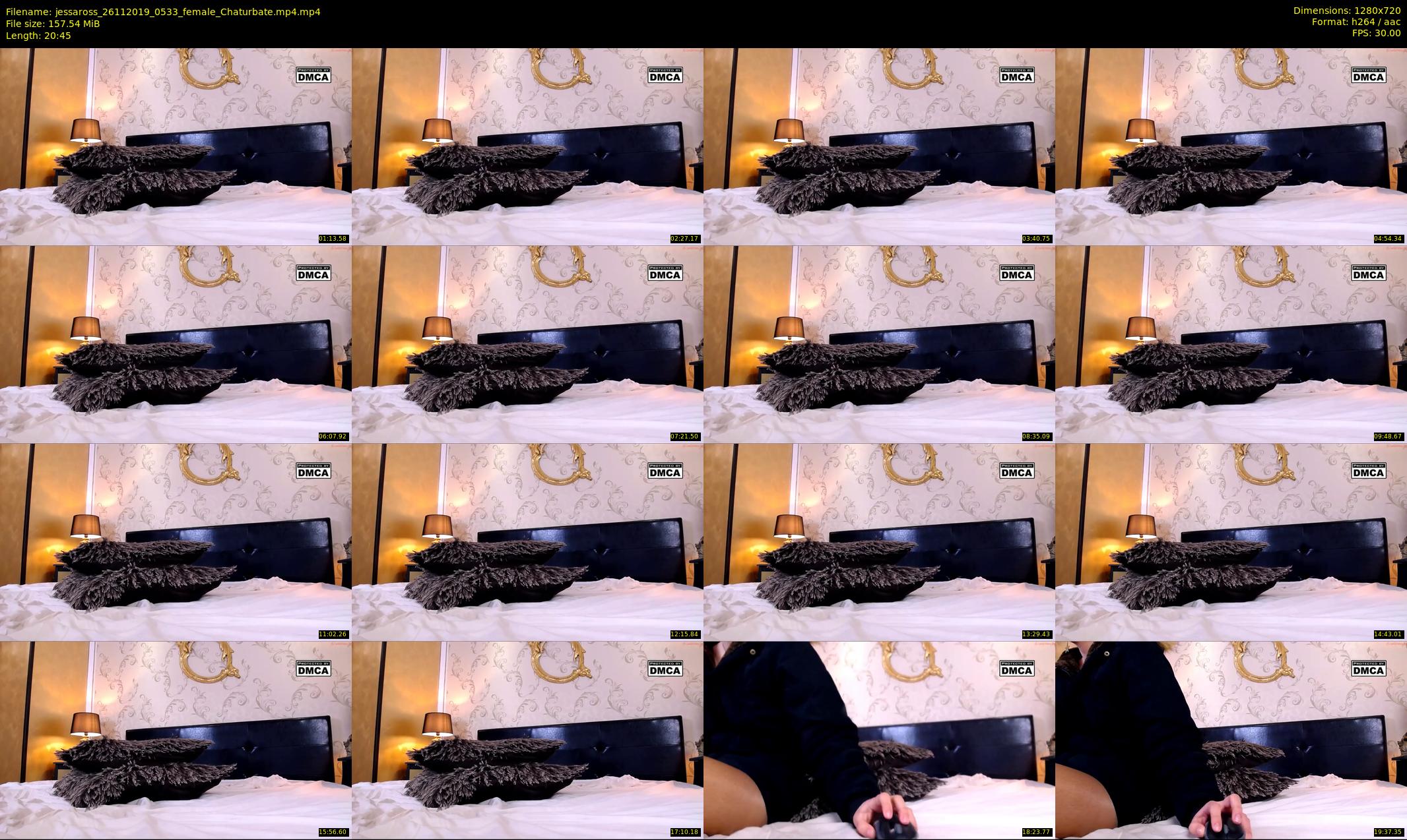 jessaross — 21 minute Chaturbate female cam show recording, 720p, Nov 26, 2019