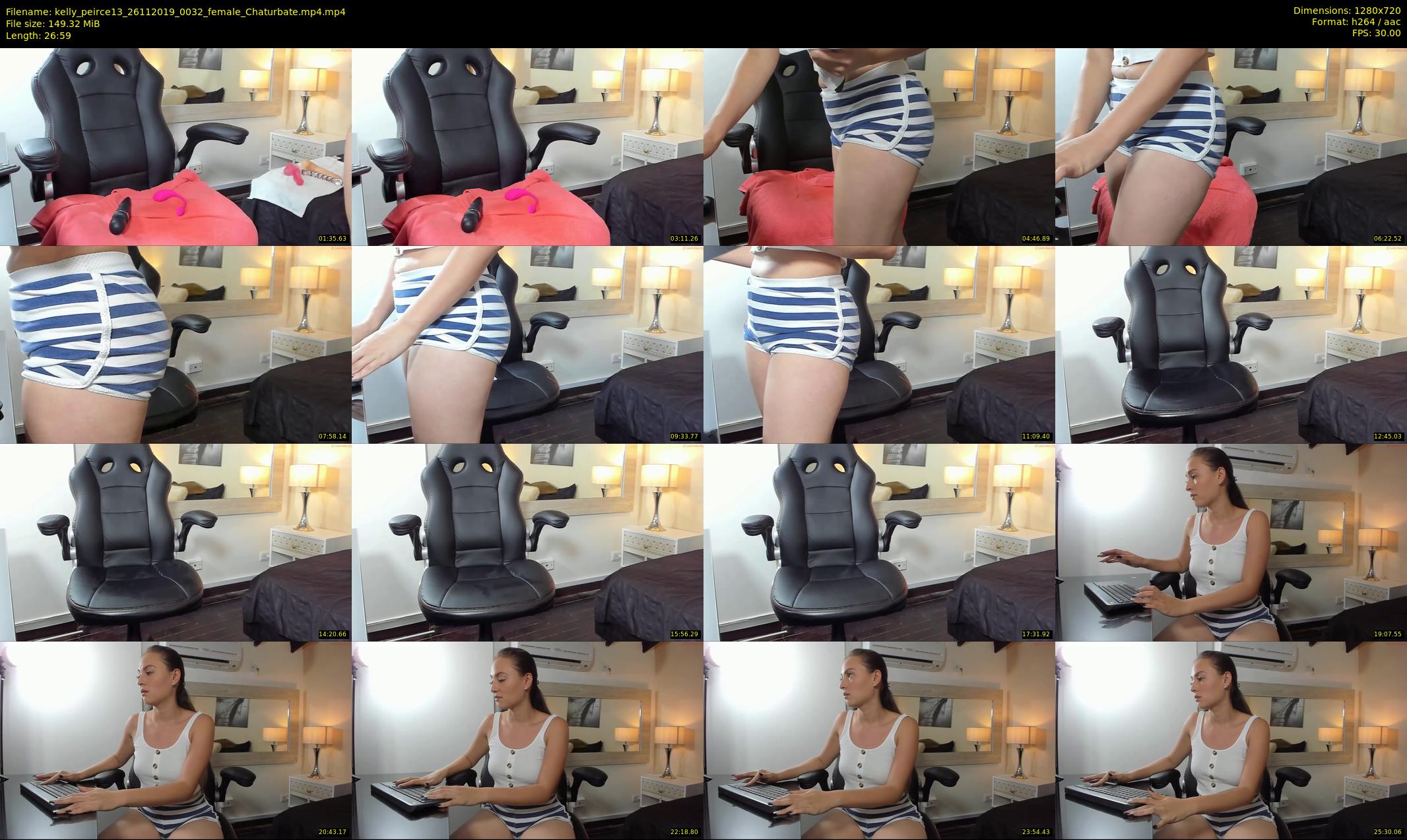 kelly_peirce13 — 27 minute Chaturbate female cam show recording, 720p, Nov 26, 2019