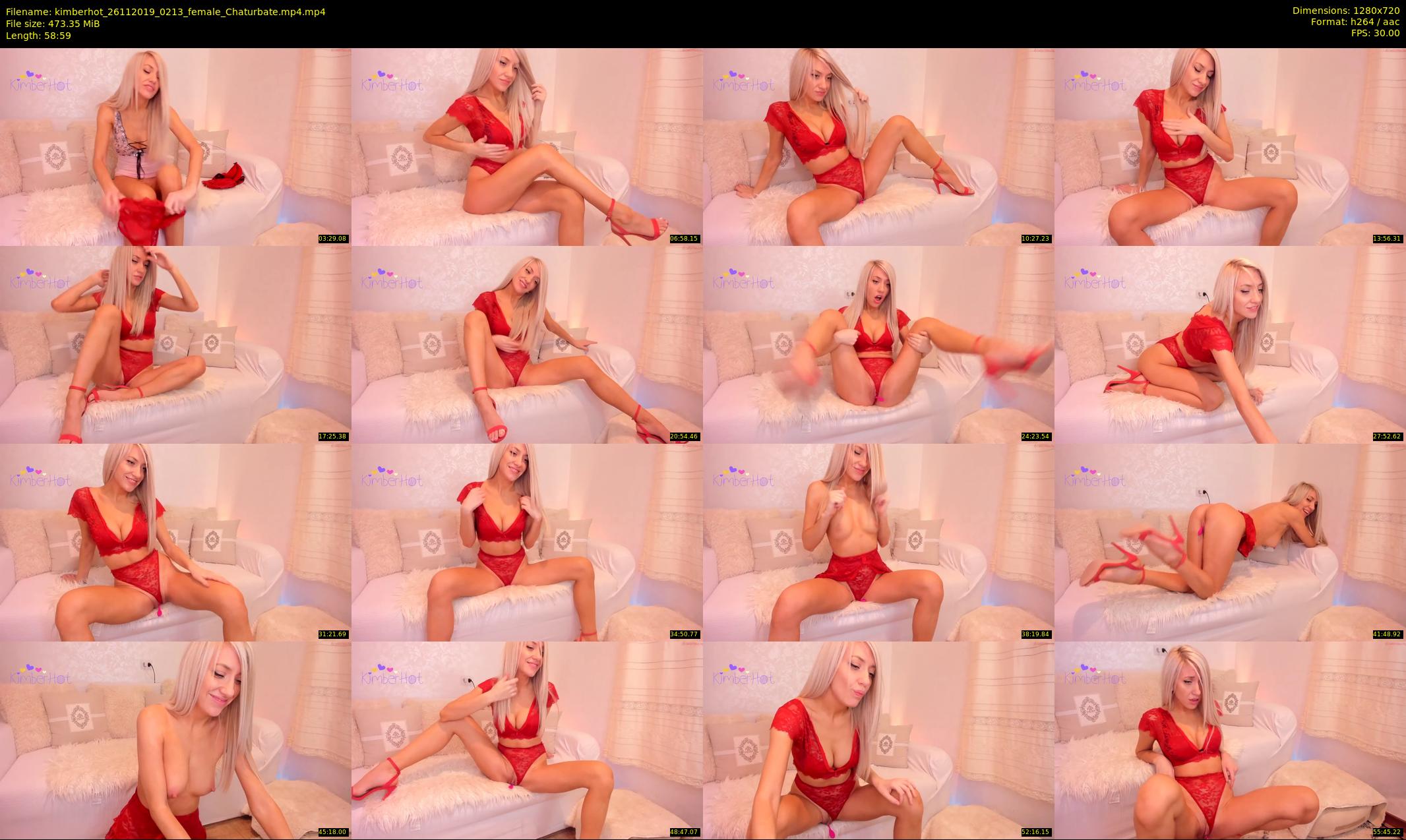 kimberhot — 59 minute Chaturbate female cam show recording, 720p, Nov 26, 2019