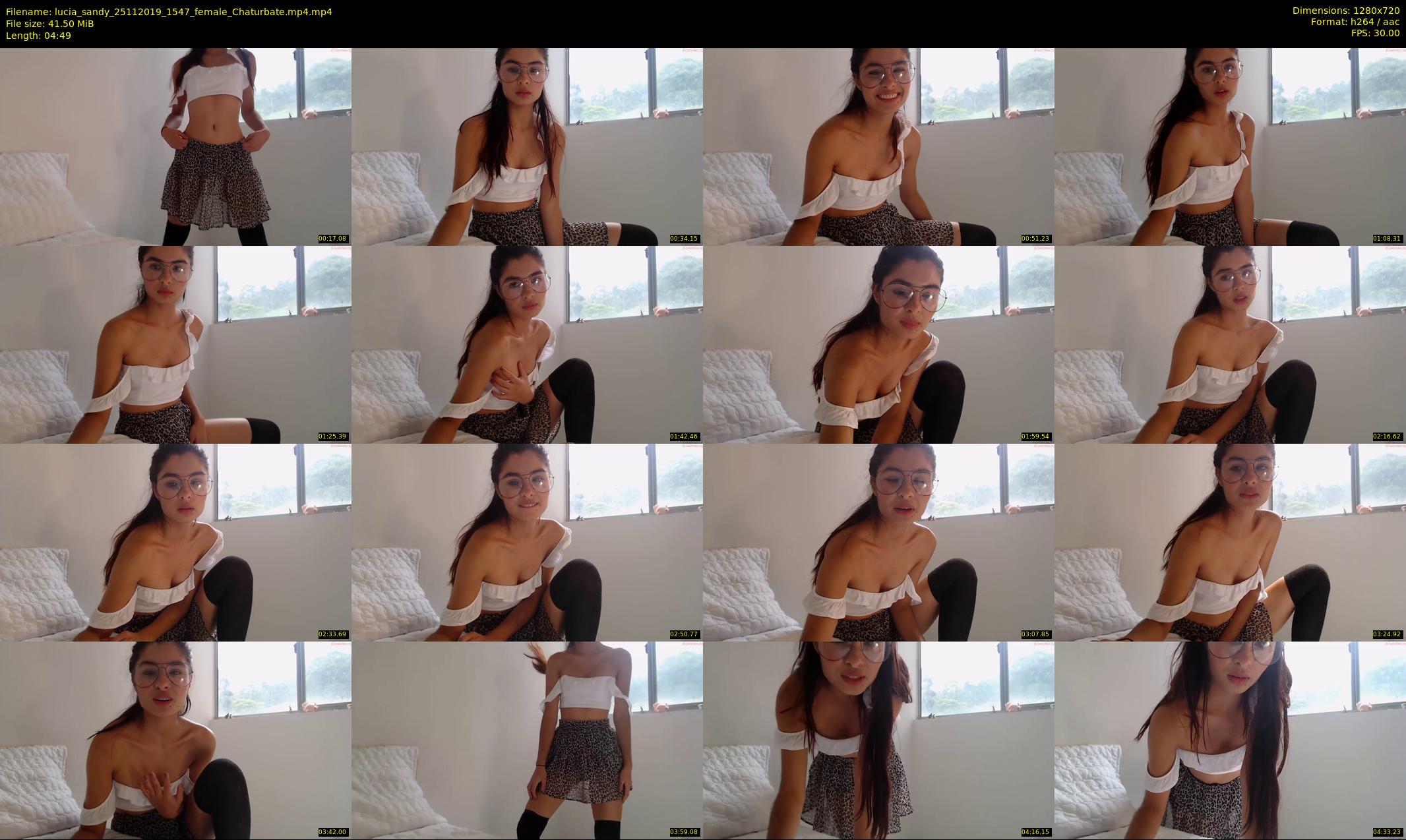 lucia_sandy — 5 minute Chaturbate female cam show recording, 720p, Nov 25, 2019