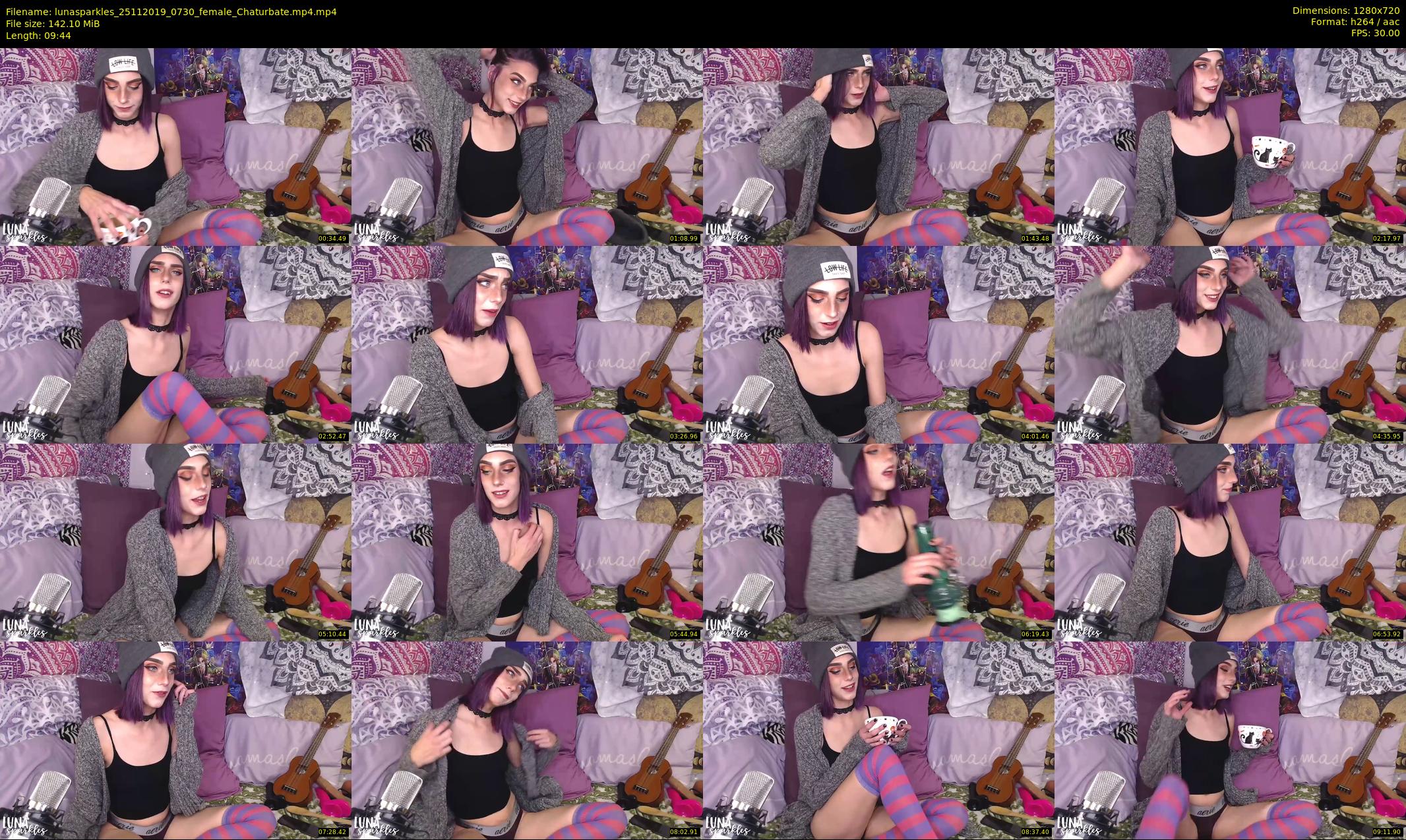 lunasparkles — 10 minute Chaturbate female cam show recording, 720p, Nov 25, 2019