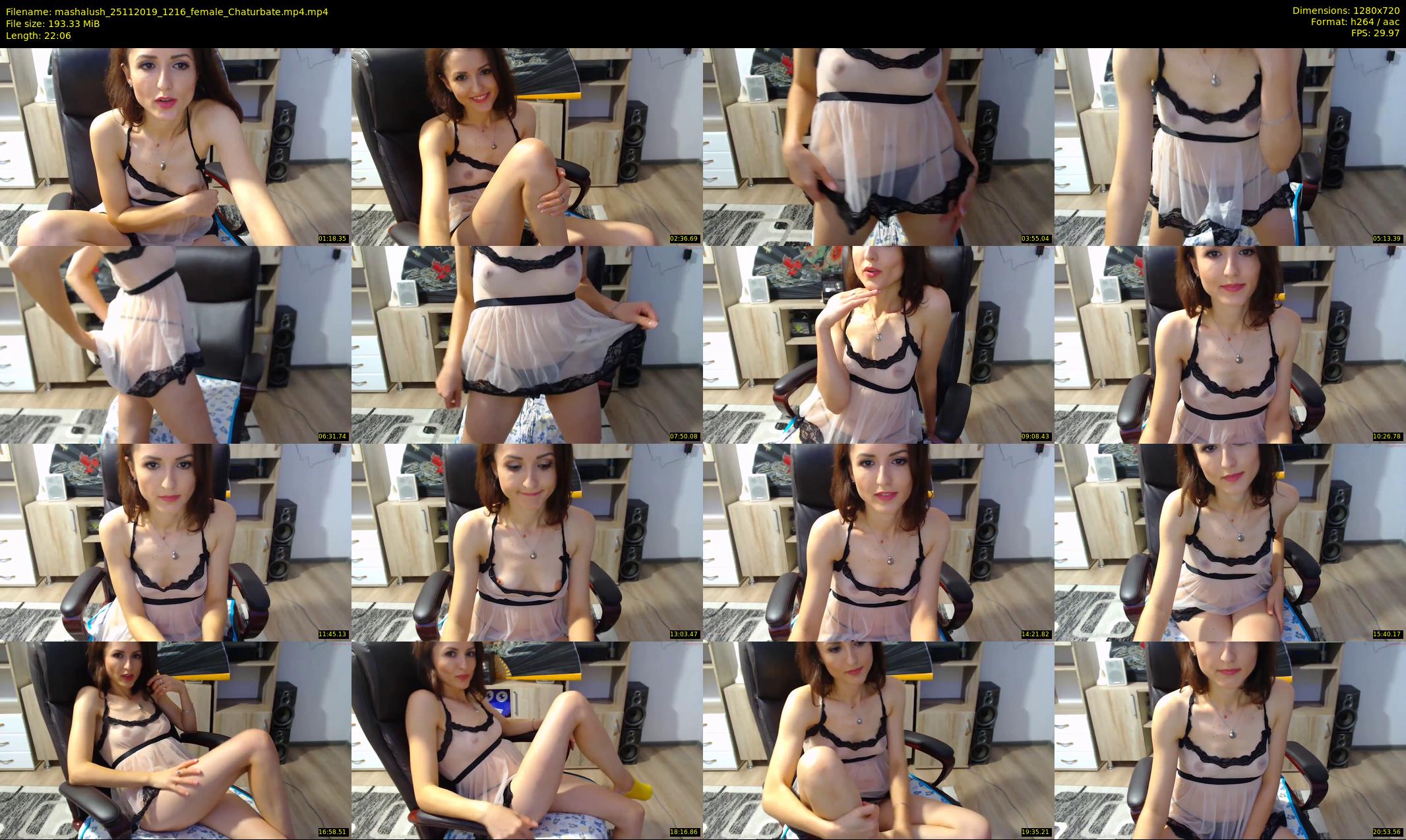 mashalush — 23 minute Chaturbate female cam show recording, 720p, Nov 25, 2019