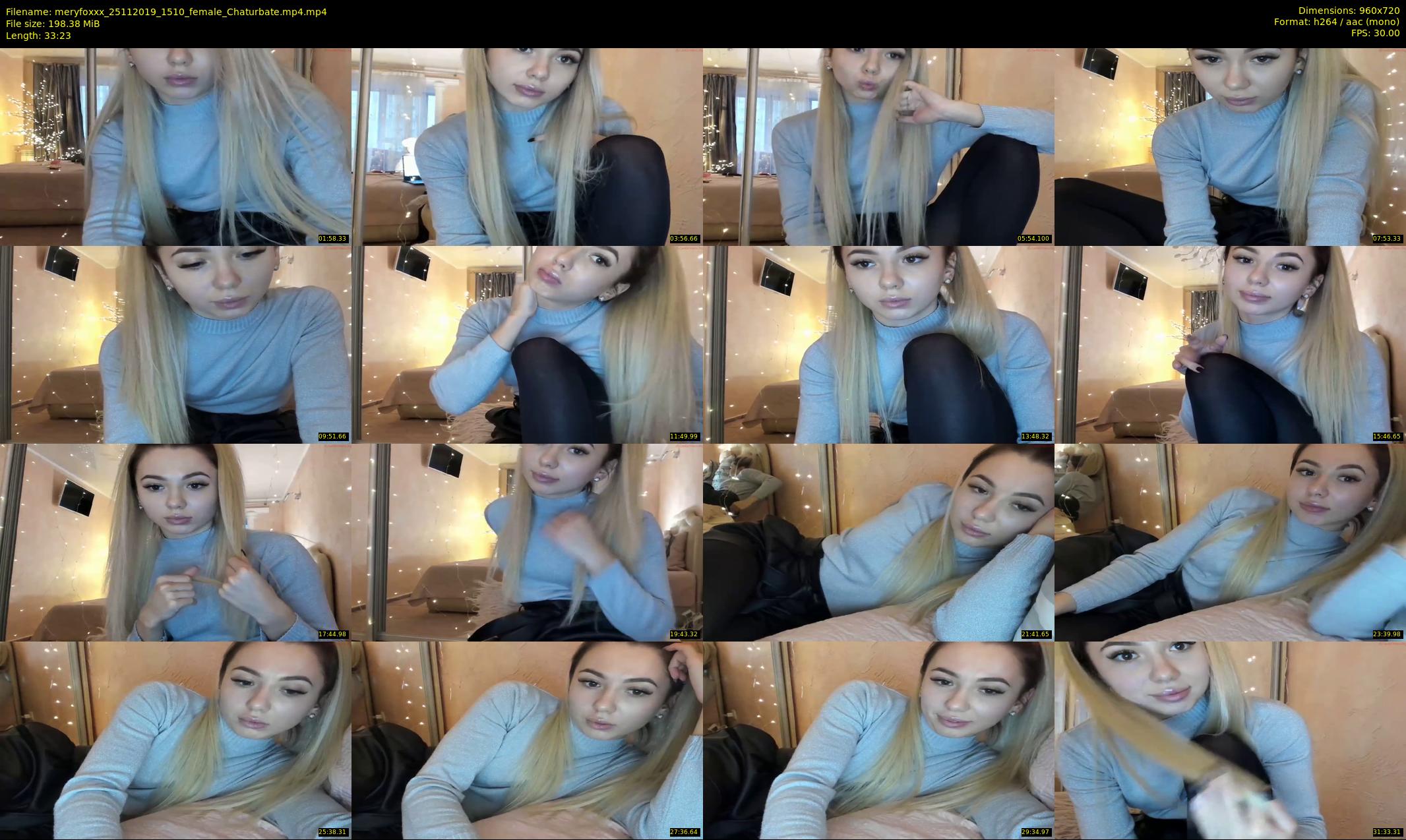 meryfoxxx — 34 minute Chaturbate female cam show recording, 720p, Nov 25, 2019