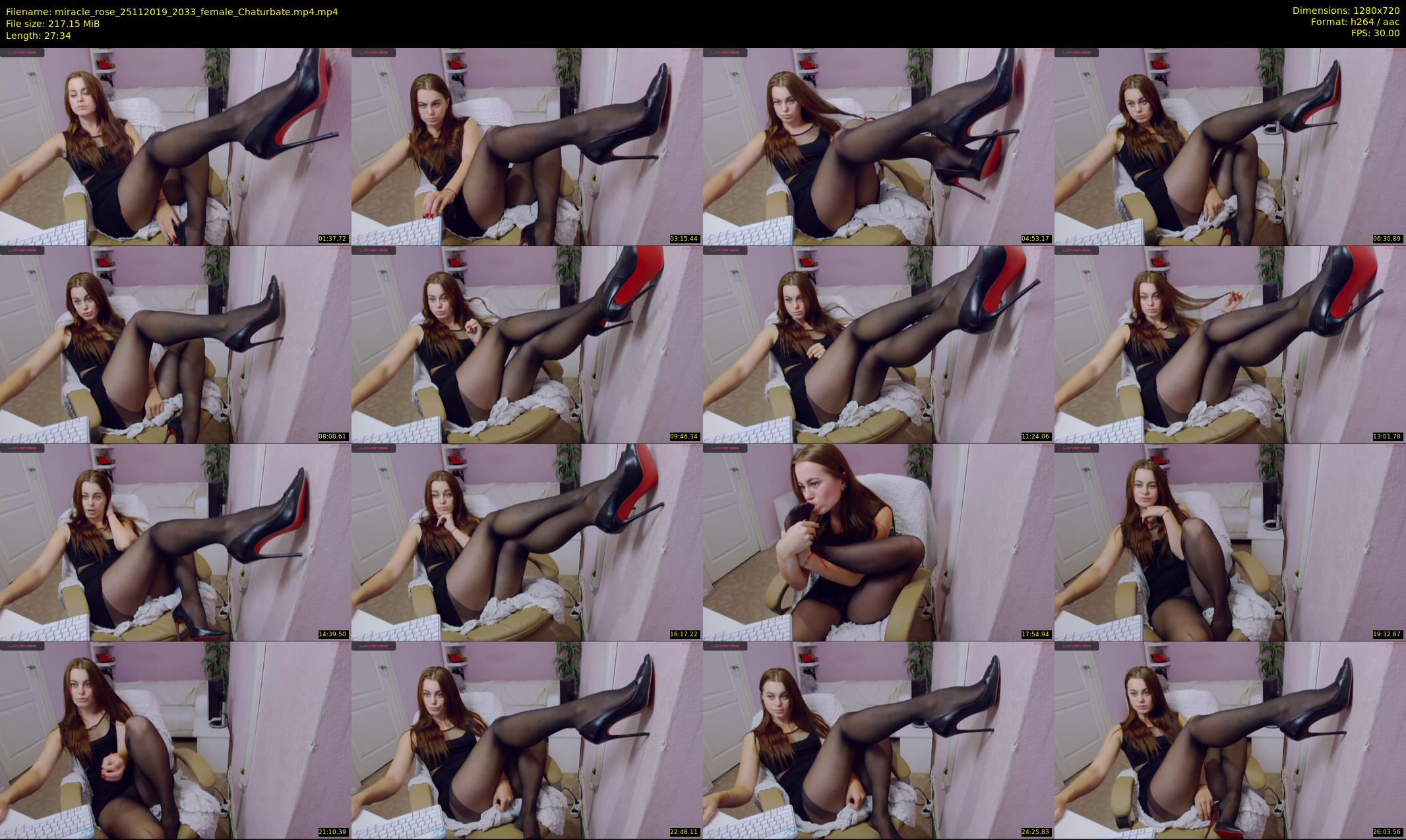 miracle_rose — 28 minute Chaturbate female cam show recording, 720p, Nov 25, 2019