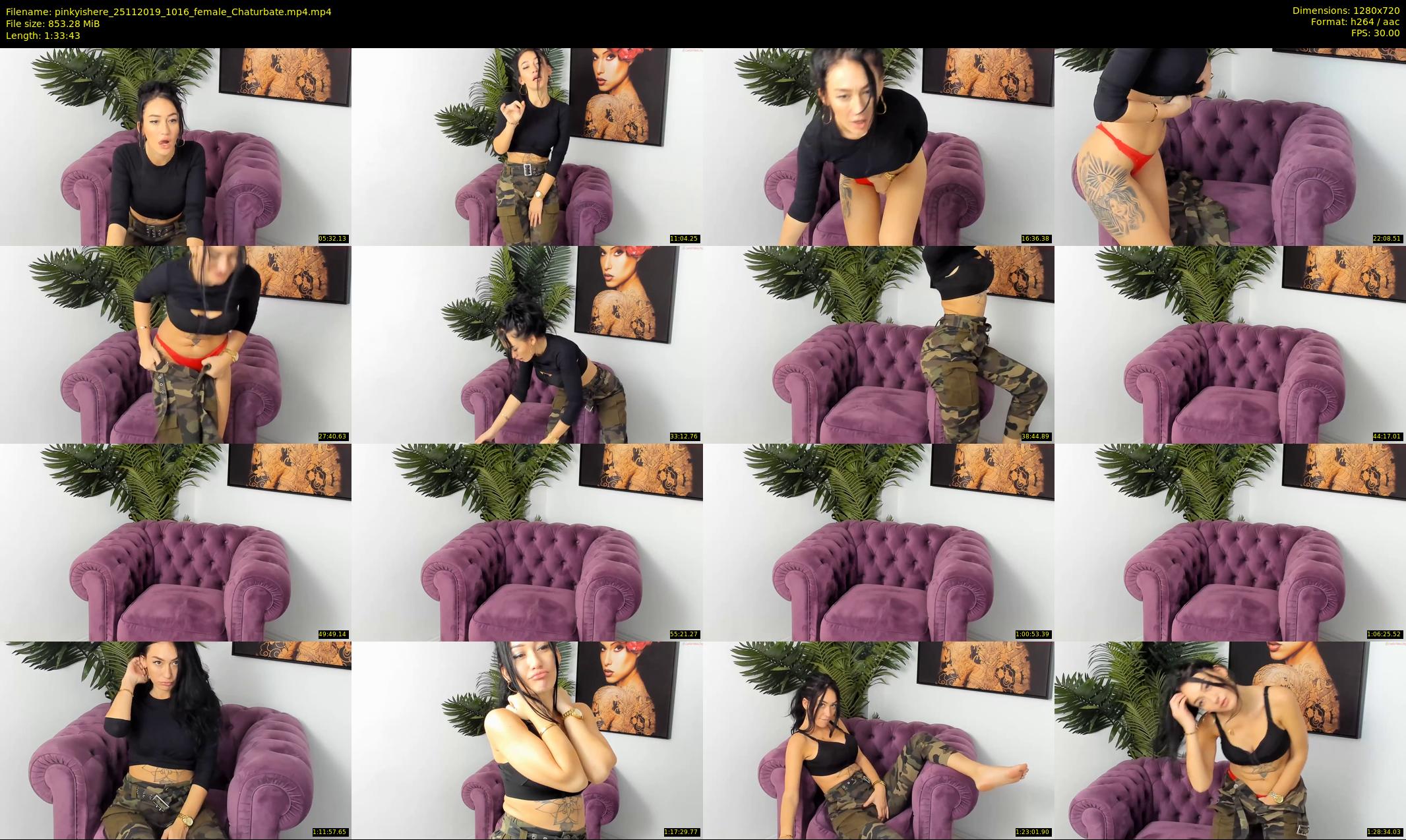 pinkyishere — 94 minute Chaturbate female cam show recording, 720p, Nov 25, 2019