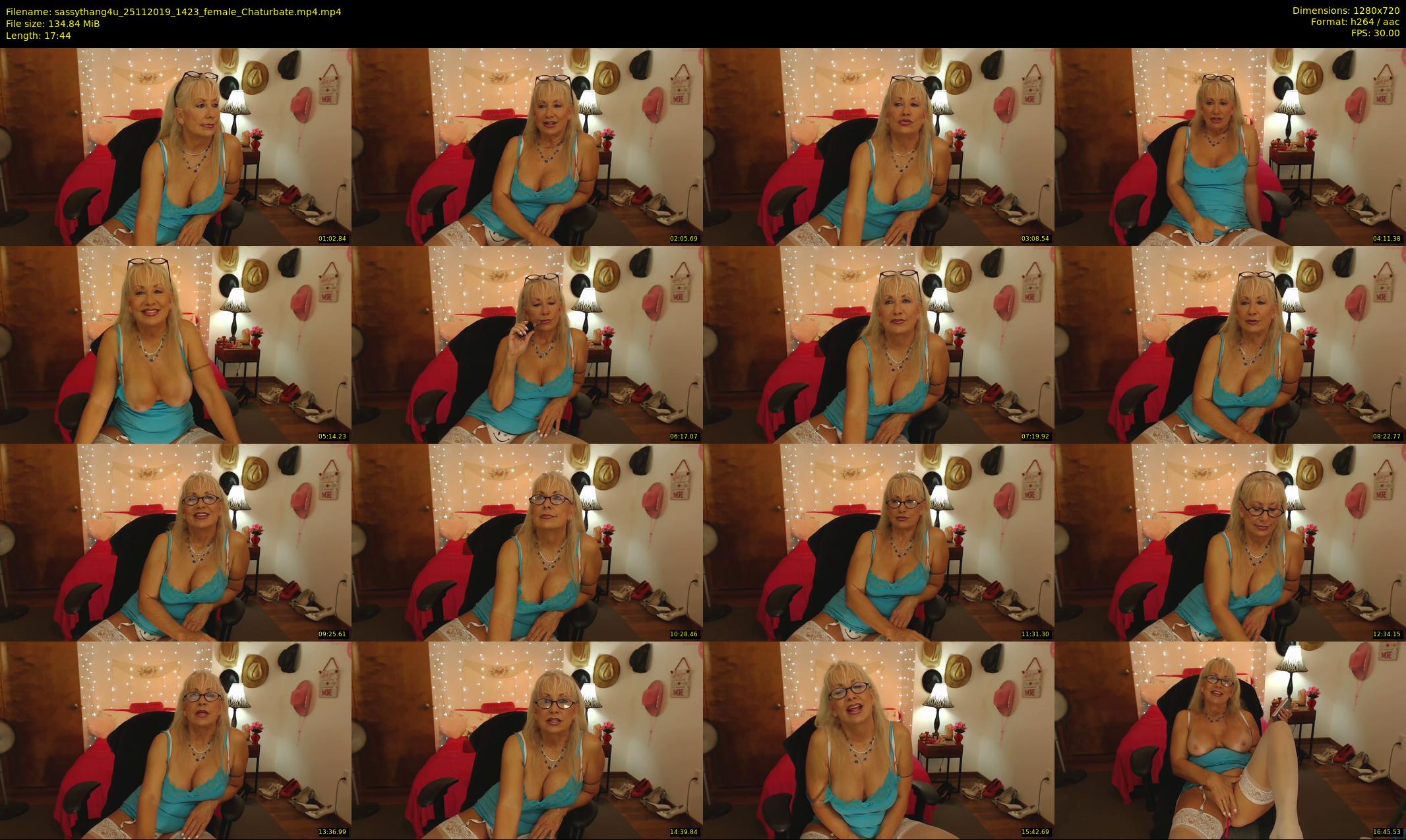 sassythang4u — 18 minute Chaturbate female cam show recording, 720p, Nov 25, 2019