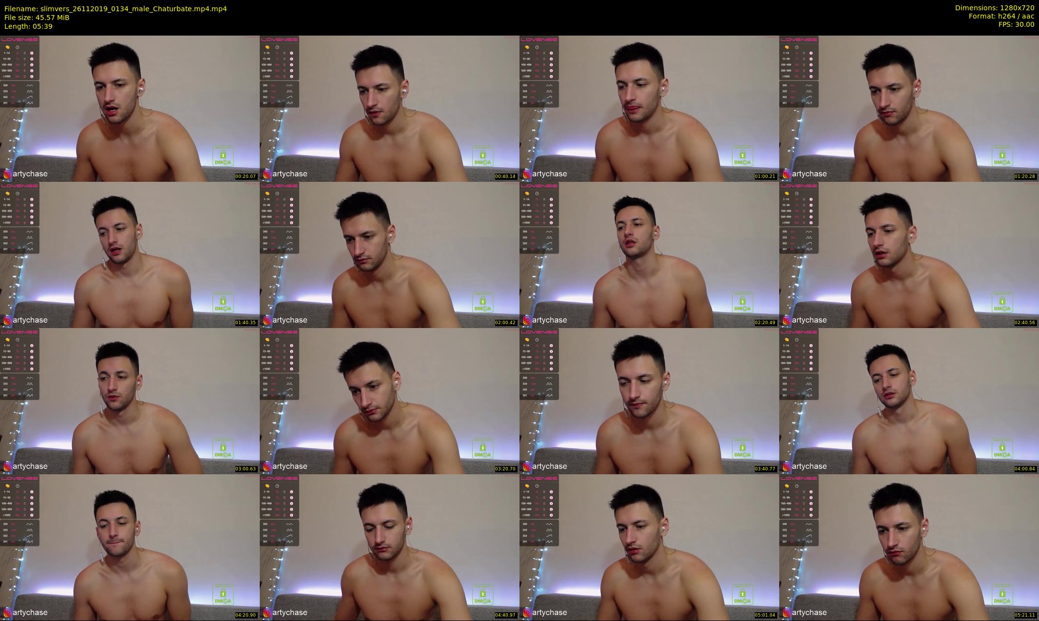 slimvers — 6 minute Chaturbate male cam show recording, 720p, Nov 26, 2019