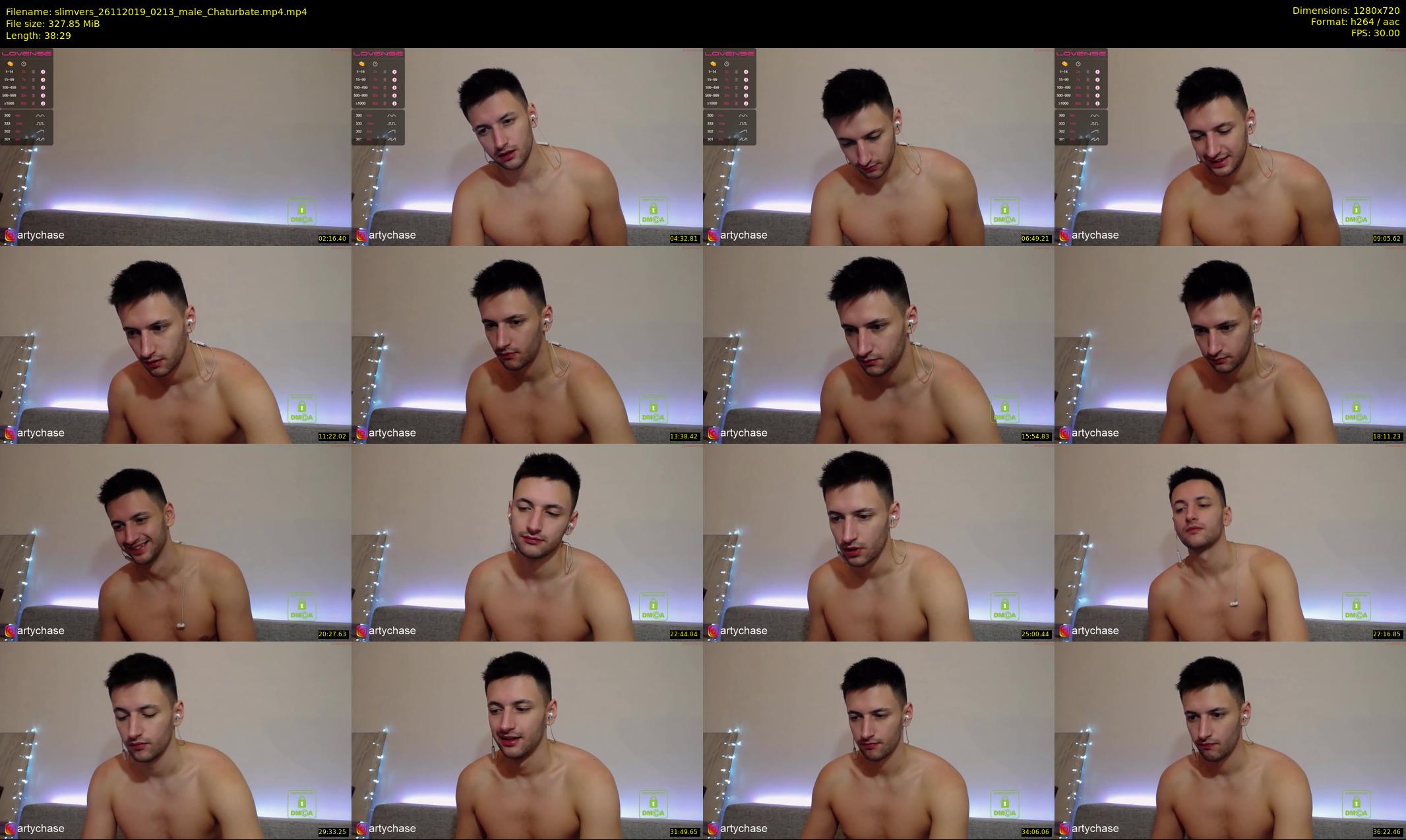 slimvers — 39 minute Chaturbate male cam show recording, 720p, Nov 26, 2019