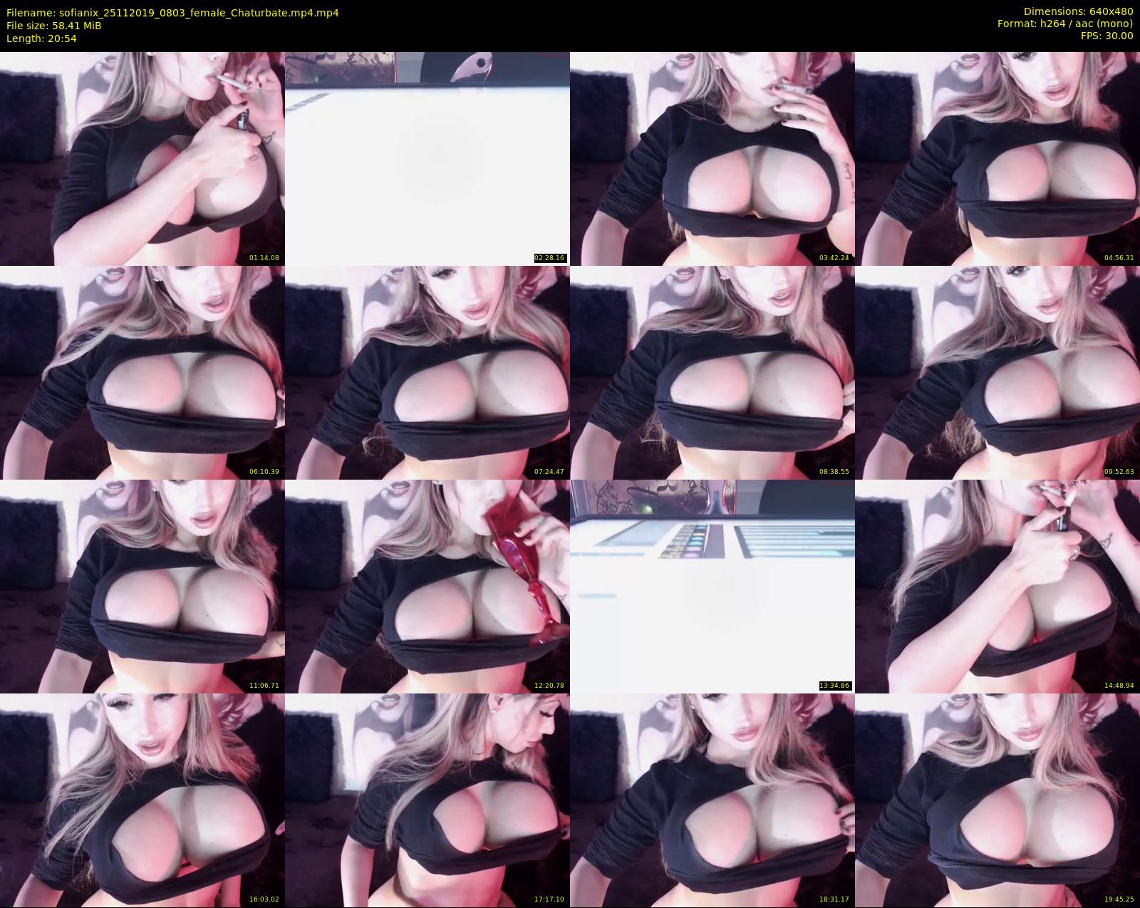 sofianix — 21 minute Chaturbate female cam show recording, 480p, Nov 25, 2019