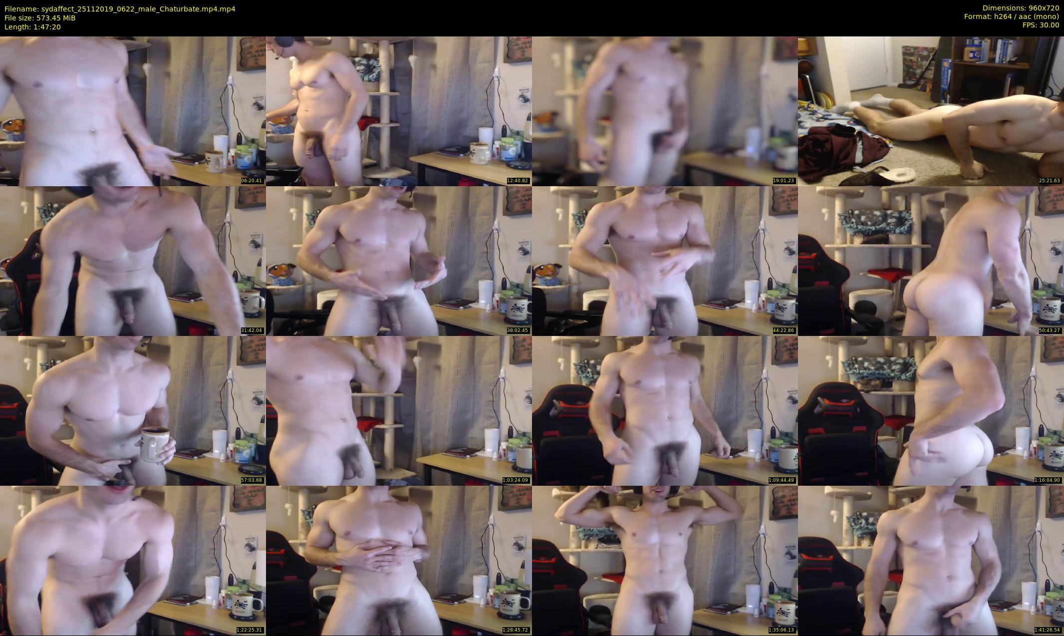 sydaffect — 108 minute Chaturbate male cam show recording, 720p, Nov 25, 2019
