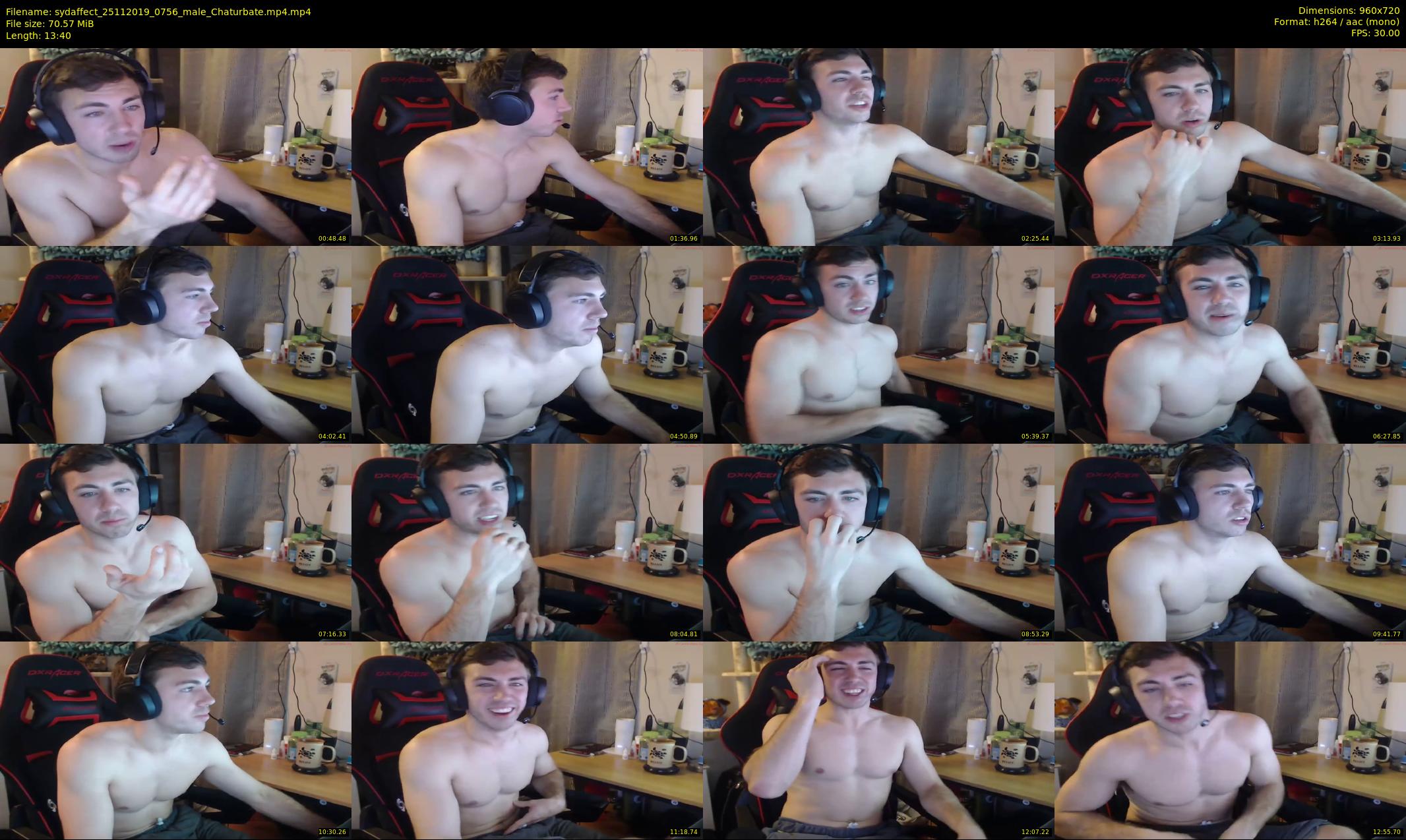 sydaffect — 14 minute Chaturbate male cam show recording, 720p, Nov 25, 2019