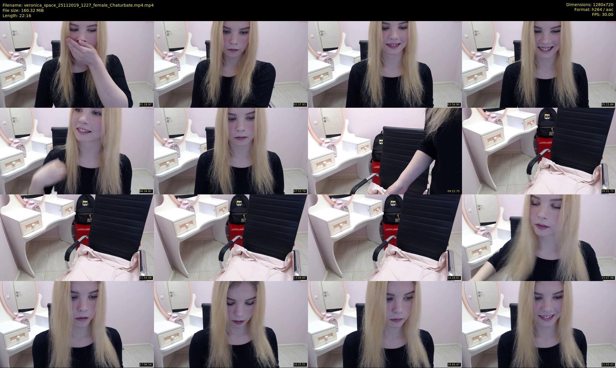 veronica_space — 23 minute Chaturbate female cam show recording, 720p, Nov 25, 2019
