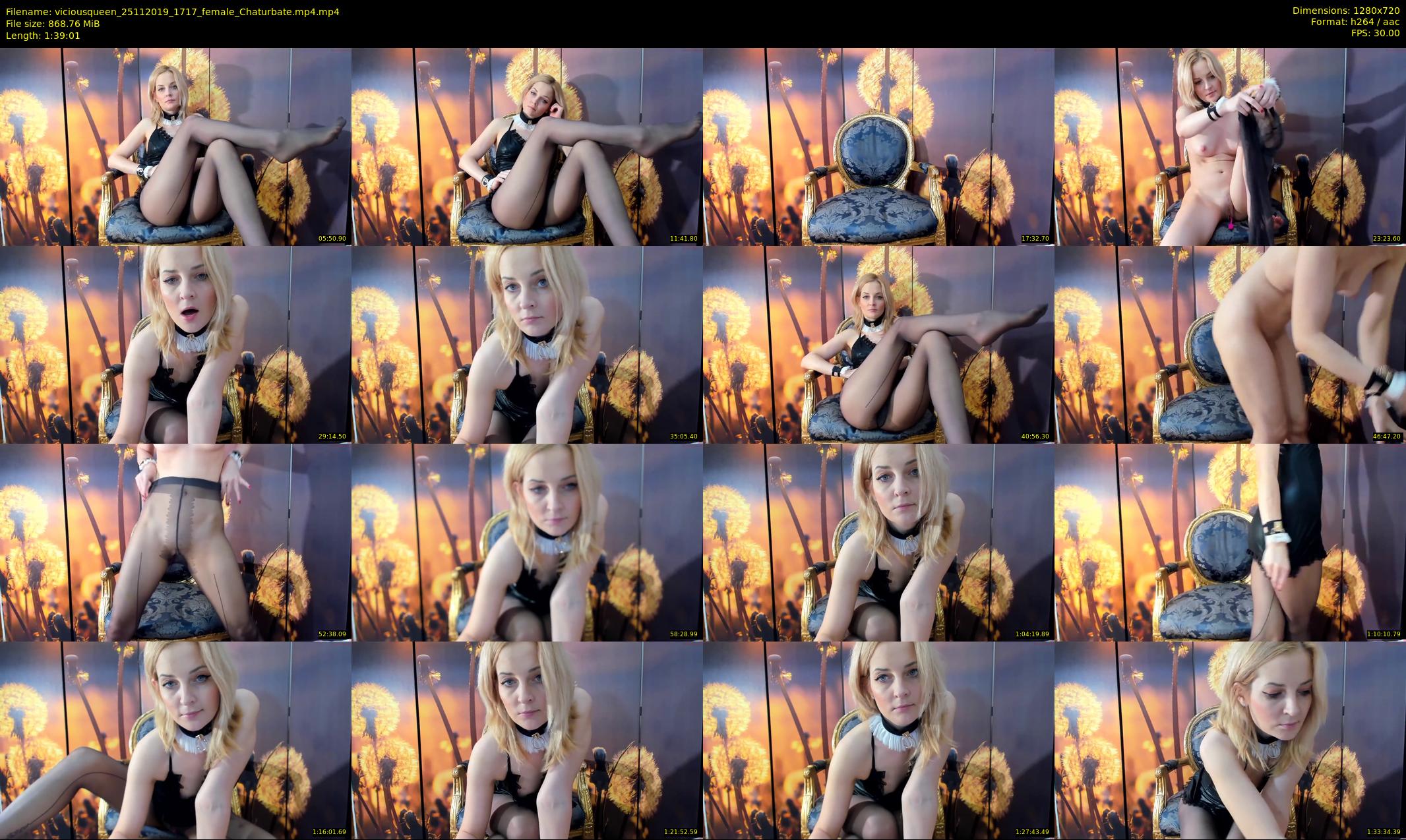 viciousqueen — 100 minute Chaturbate female cam show recording, 720p, Nov 25, 2019