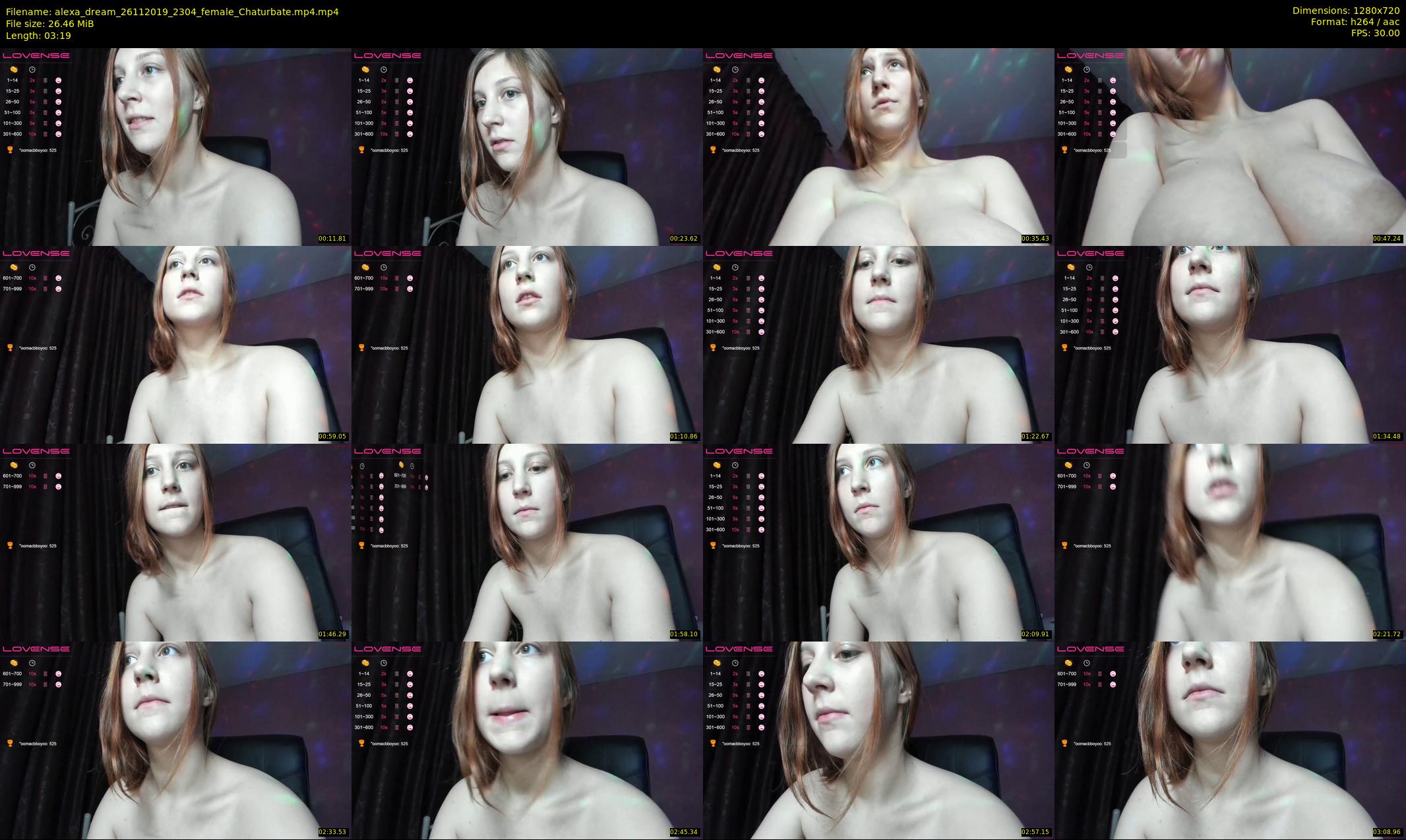 alexa_dream — 4 minute Chaturbate female cam show recording, 720p, Nov 26, 2019